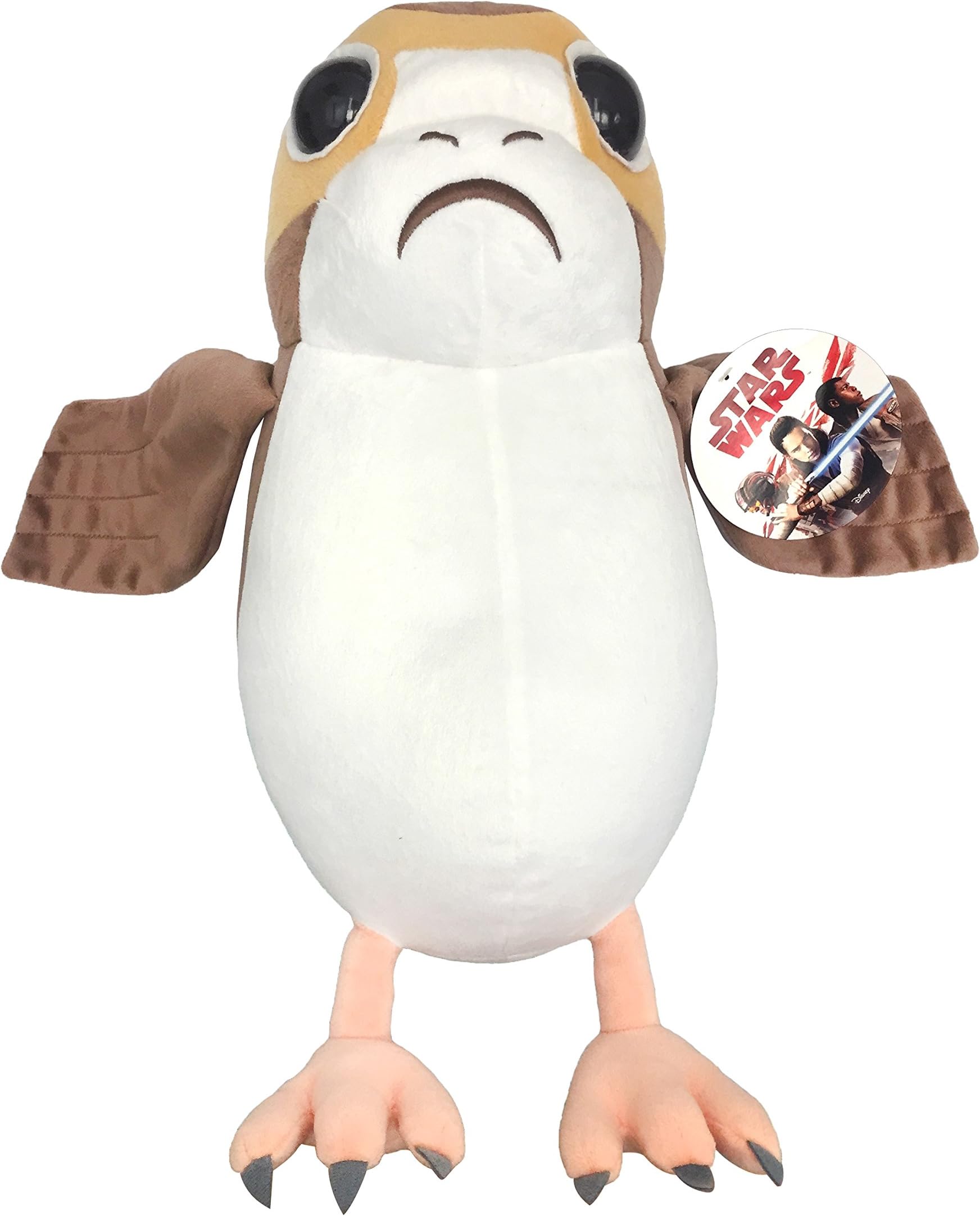 Star Wars Episode 8 Plush Stuffed Porg Pillow Buddy - Kids Super Soft Polyester Microfiber, 16 inch (Official Star Wars Product)
