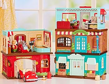リトル Amazon.com: Li'l Woodzeez – Li'l Nibbles Drive Thru Diner – 37Pcs