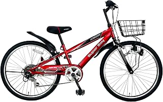 ACE BUDDY ジュニアマウンテンバイク 24インチ シマノ6段変速 子ども用自転車 男の子 女の子 通学用 カゴ付き CTB246