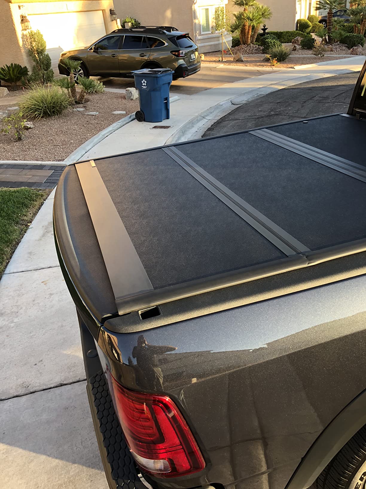 57/mo Finance Xcover Low Profile Hard Folding Truck Bed Tonneau Cover, Compatible with 2009
