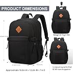 SUPACOOL Lightweight Casual Backpack for Men and Women, Large Backpack for School Boys and Girls