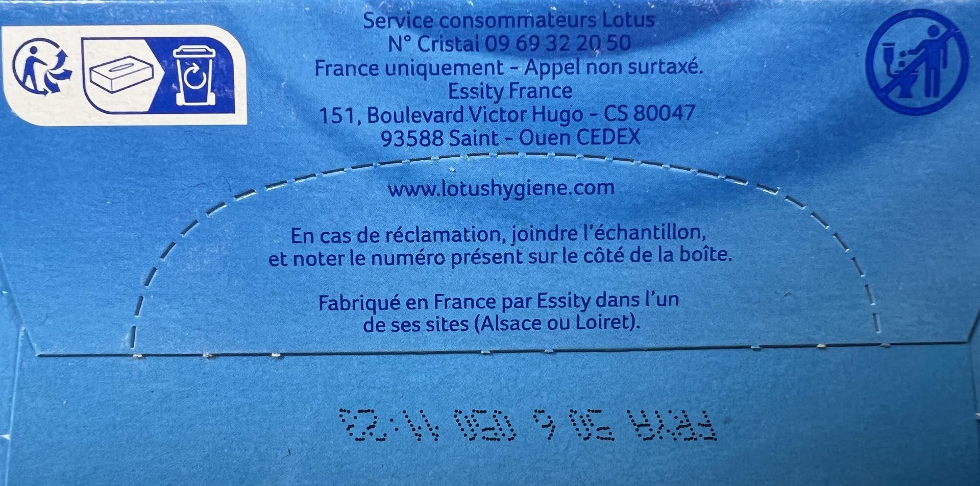 Lotus Mouchoirs Classic+ Pur Blanc 800 Mouchoirs blanc en boîte (Lot de 10 Boîtes x 80 Mouchoirs) 3 épaisseurs pour plus de confort - Offre Familial
