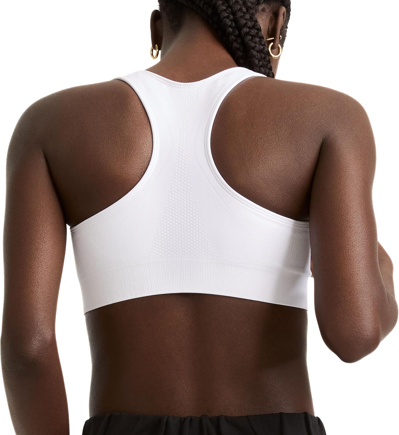 Champion Women's Sports Bra, Infinity Racerback, Moderate Support, Seamless Sports Bra for Women - Image 2