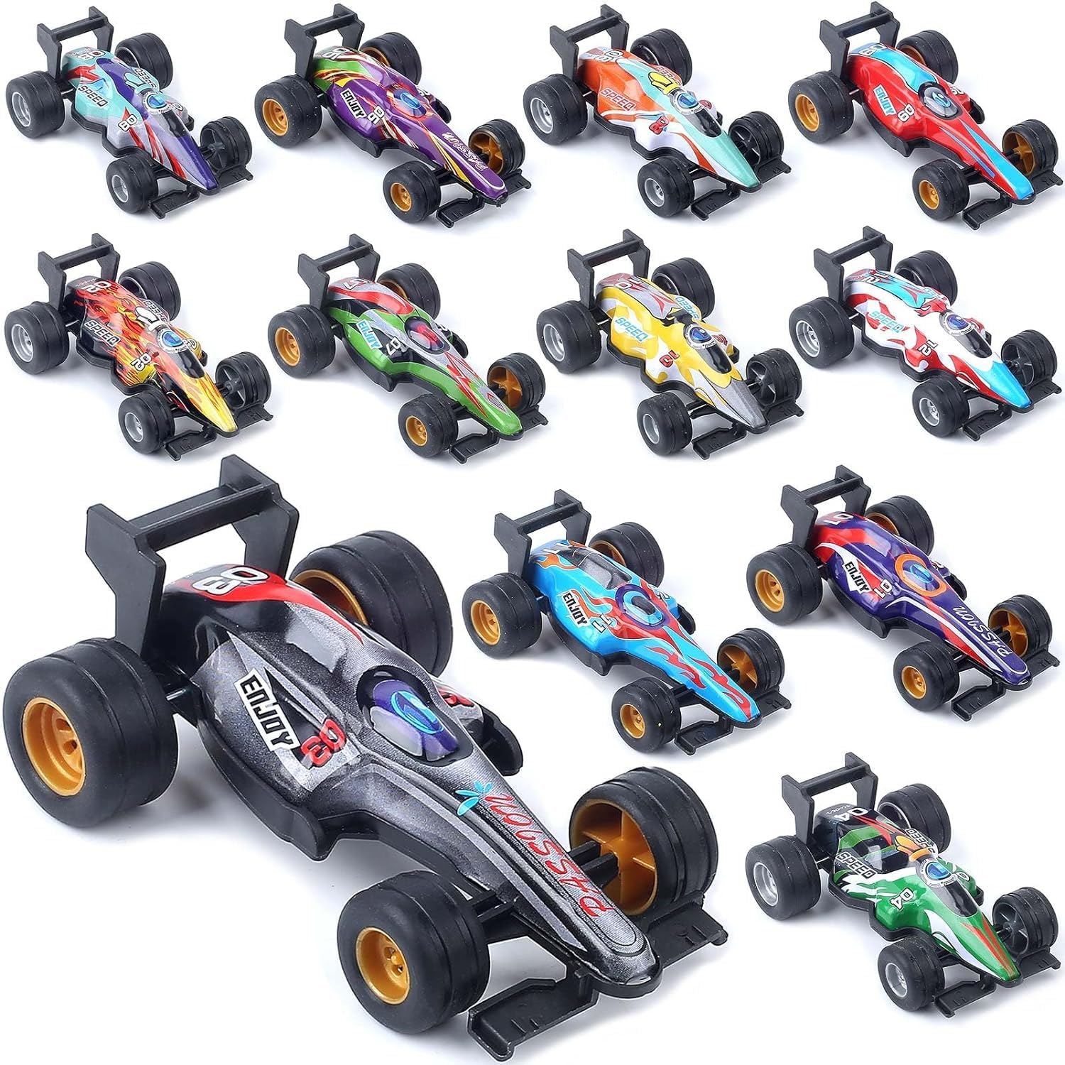 YLMKDE 12 Pack Pull Back Cars Toy Model Set for Toddlers Kids Ages 2-8 Boys and Girls,Friction Powered Push and GoToy Cars,Classroom,Party Favors,Goodie Bags Fillers,Birthday Day Gifts and Prize