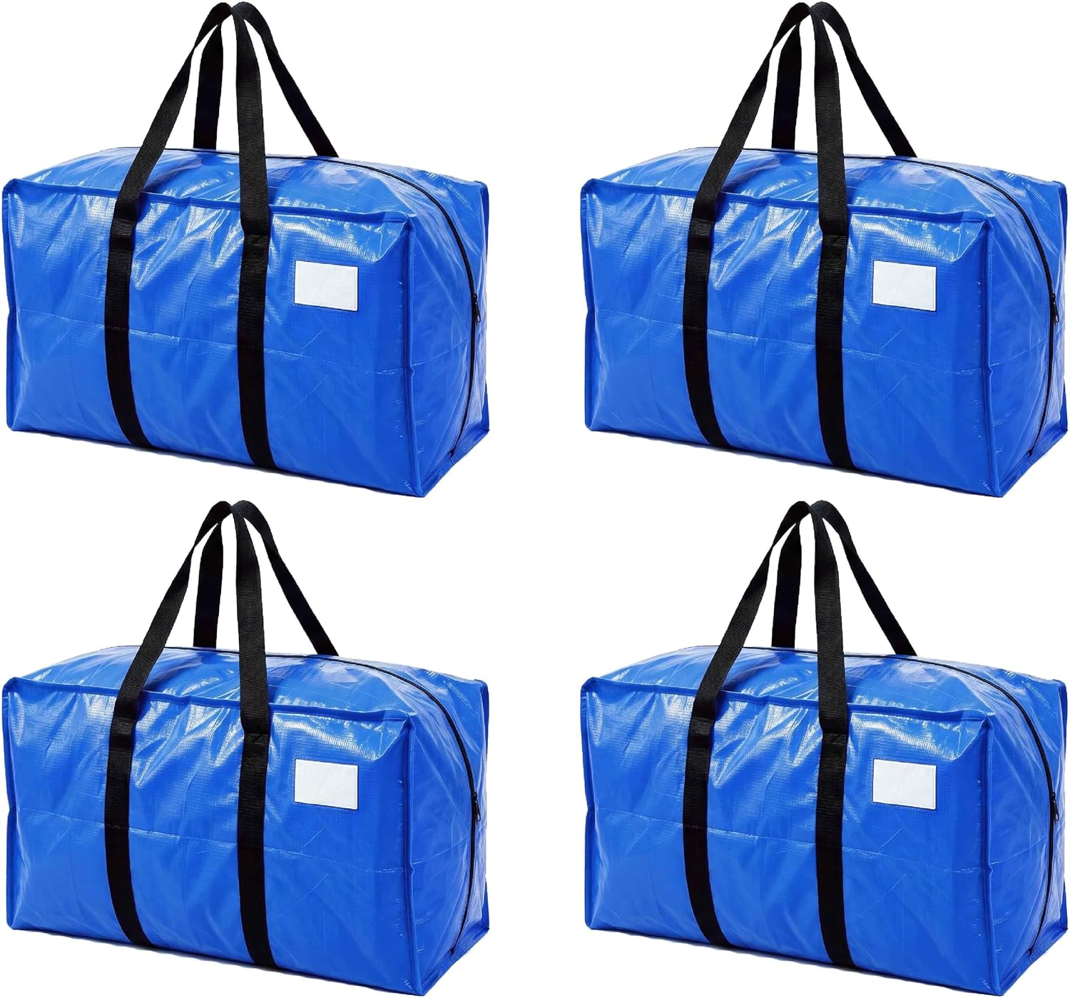 Blue continuous zipper plastic bag 4-piece set