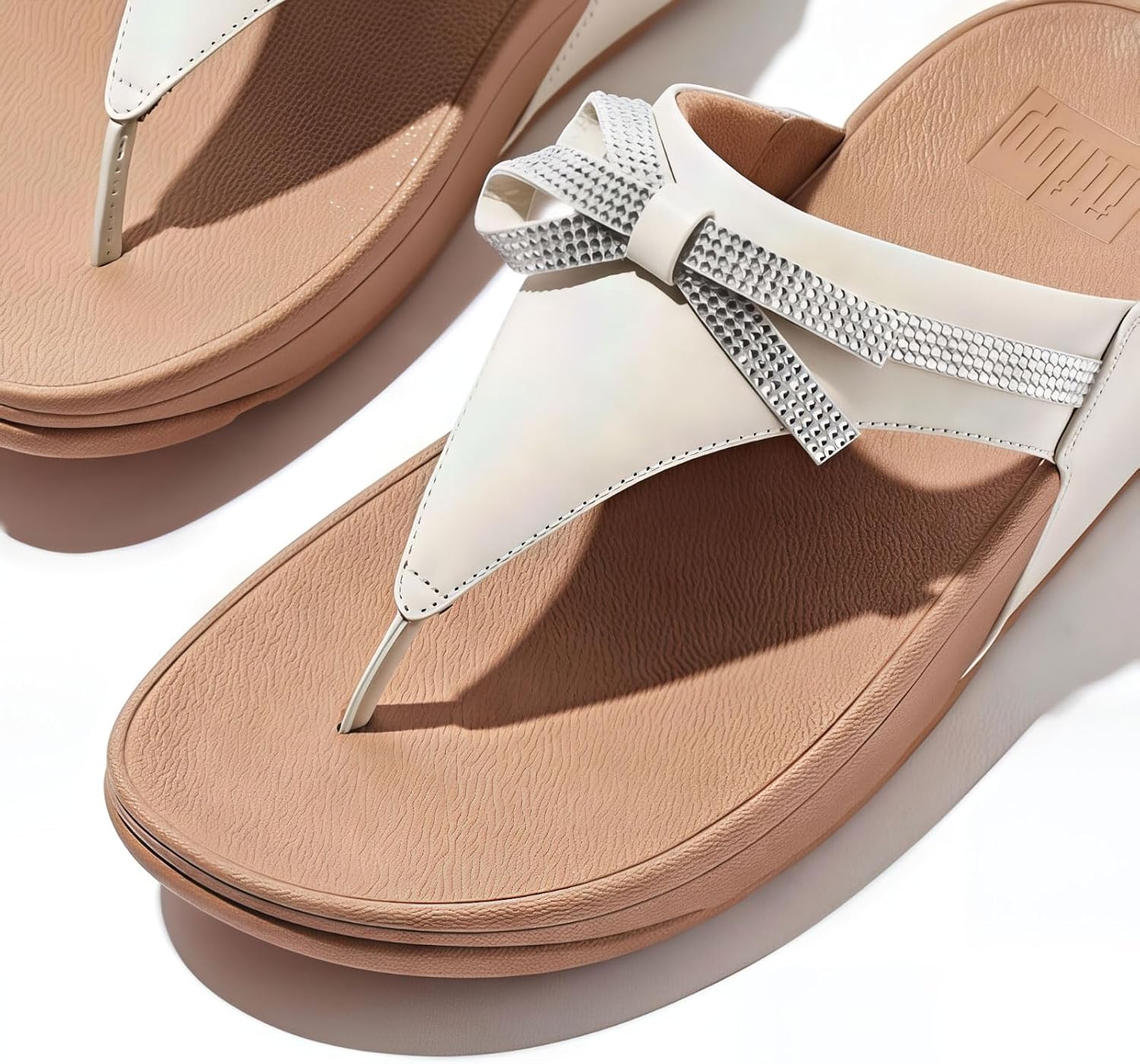 FitFlop Women's, Lulu Glitz Bow Thong Sandal