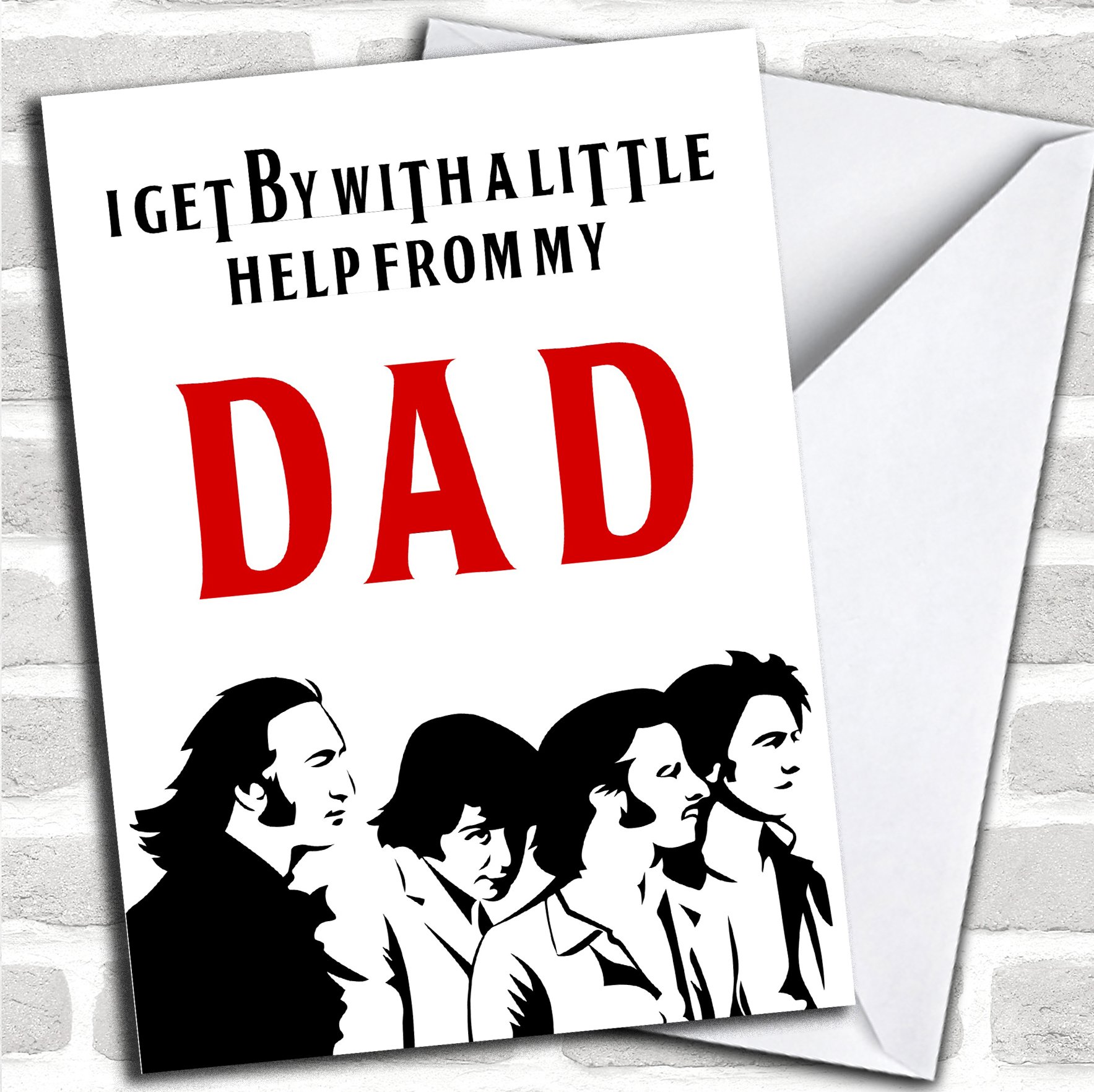 Funny Joke The Beatles Customised Father's Day Card | Fathers Day Card | Fathers Day Card Dad Stepdad Grandad