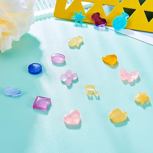 Miniatura 4 de 22 piezas de aretes de resina, diminutas joyas de silicona, moldes de fundición epoxi con aretes de acero inoxidable y parte trasera de aretes para