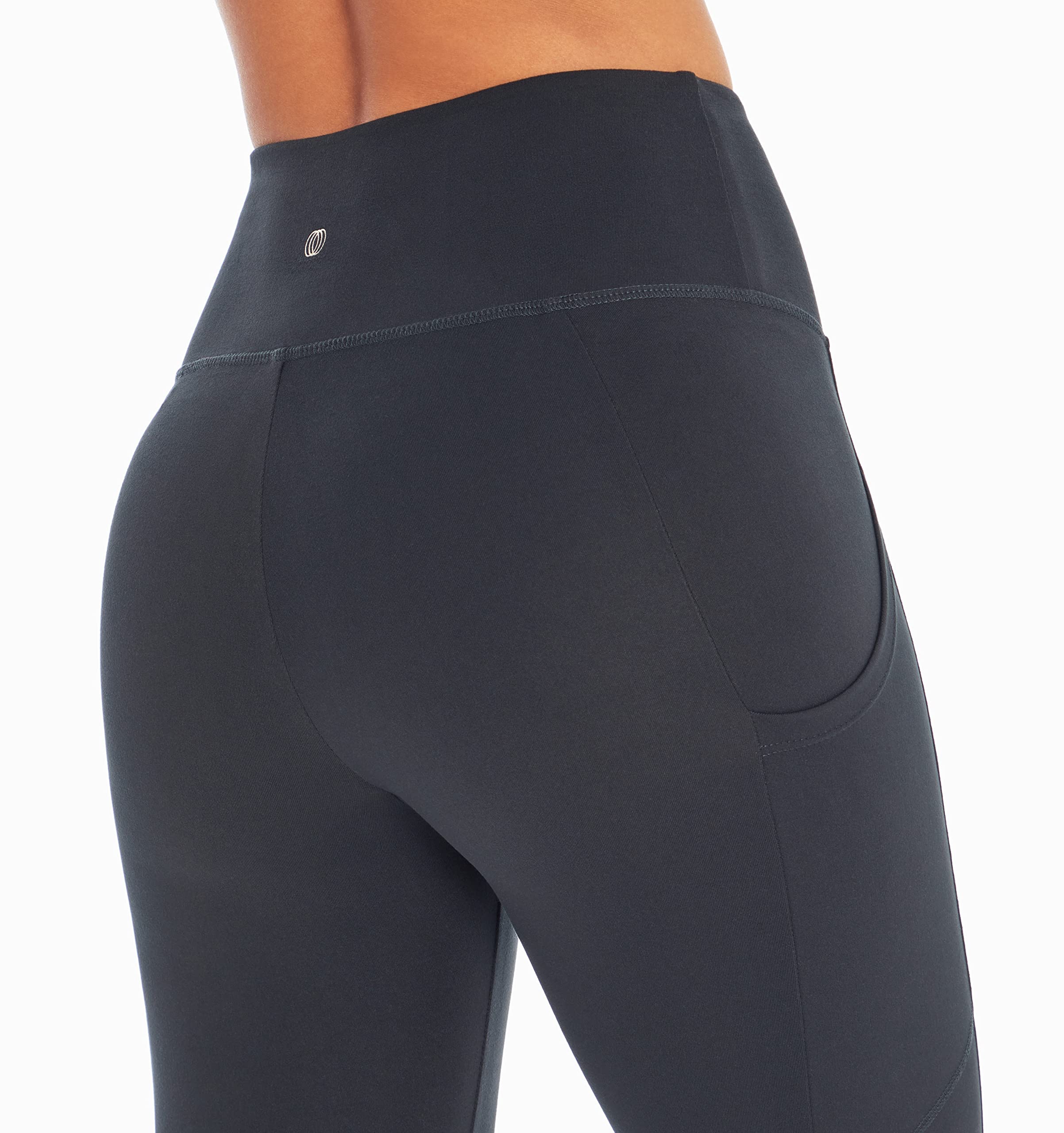 Balance Collection Womens Standard Eclipse High Rise Pocket Legging, Black, Medium