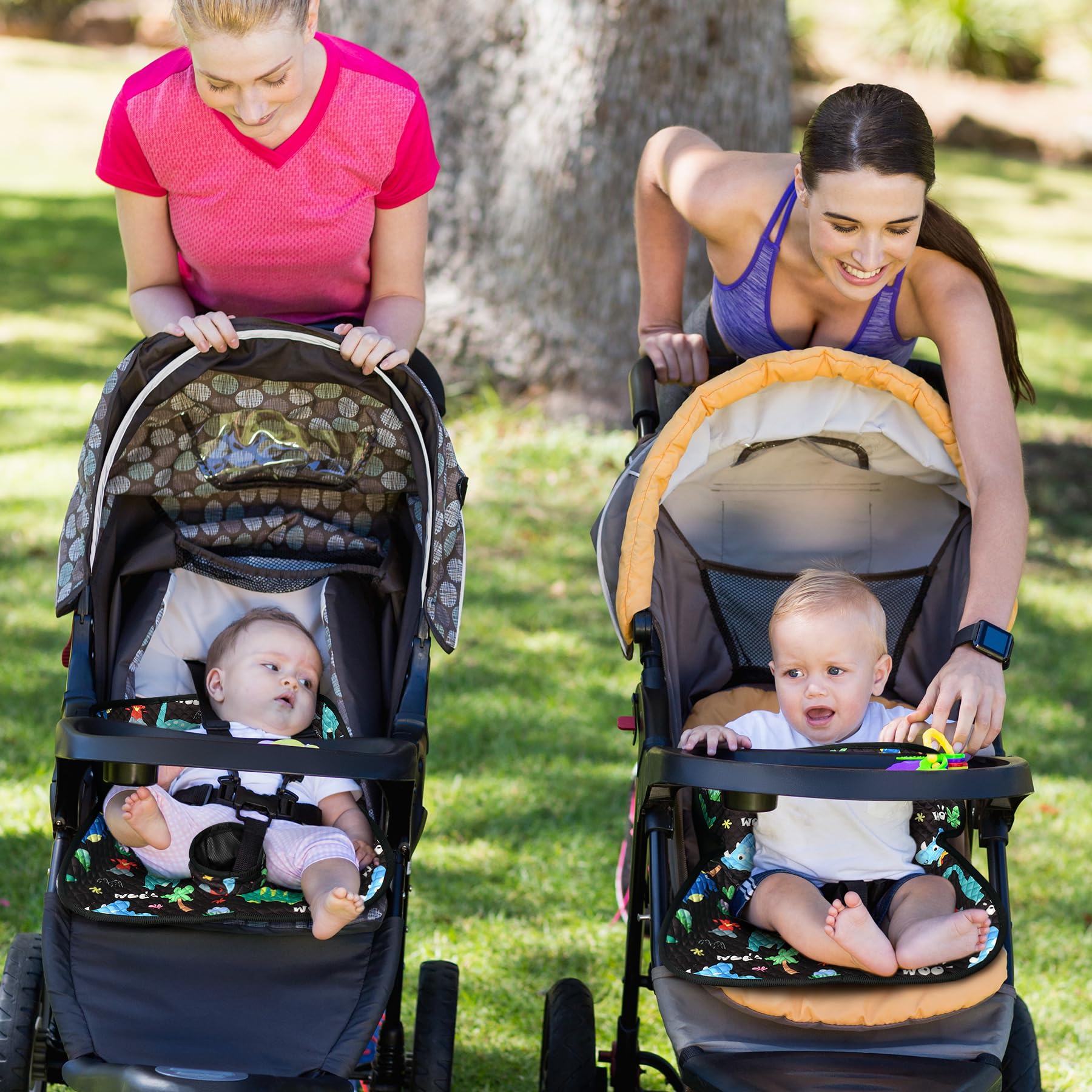 COOLBEBE Protezione per seggiolino auto per addestramento al vasino, confezione da 2 pezzi, impermeabile, per addestramento al sedile dell'auto, per bambini, per passeggini e seggiolini auto