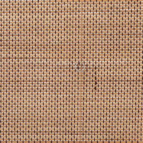 Miniatura 4 de TJ GLOBAL Persiana romana de bambú inalámbrica para ventana, persianas filtrantes de luz con cenefa de 7 pulgadas, bambú tejido natural (28 x 64
