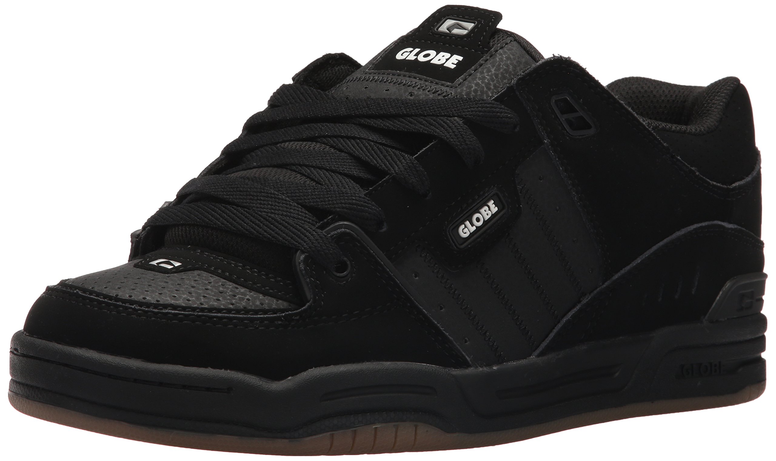 Globe Men's Fusion Shoe, Black/Black/Silver Grey, 6 M US