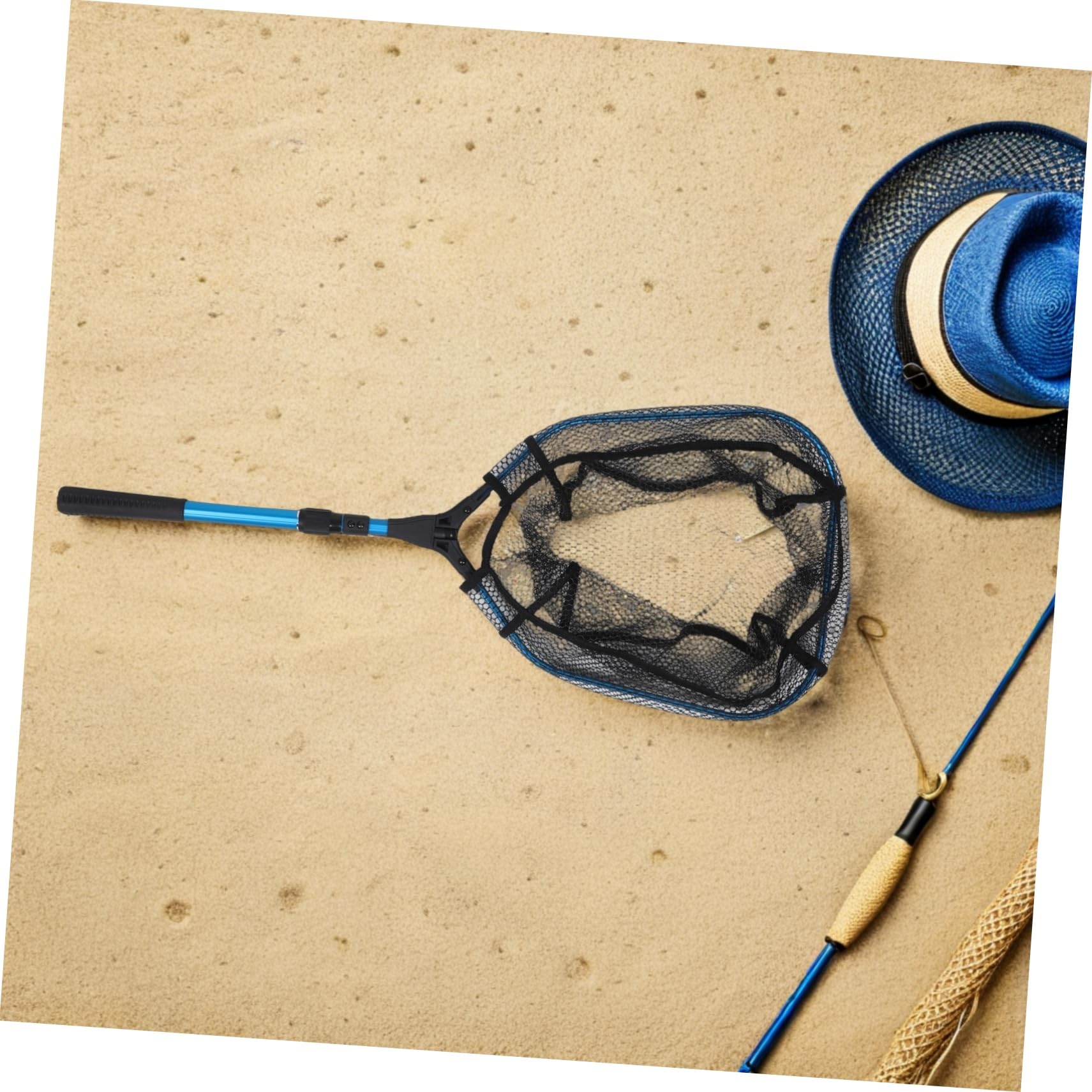 Pesca con Asa De Pesca Extensible para Peces Retráctil para Agua y Plegable para Exteriores para Camarones Pequeños con Asa Portátil
