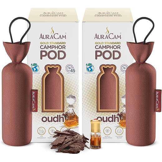 Camphor Pod Cone Set of 2 (Oudh)