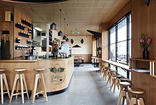 Miniatura 2 de Isaric Letreros decorativos para cafetería, decoración de madera para cafetería, decoración de cafetería para cocina, hogar, oficina, cafetería,