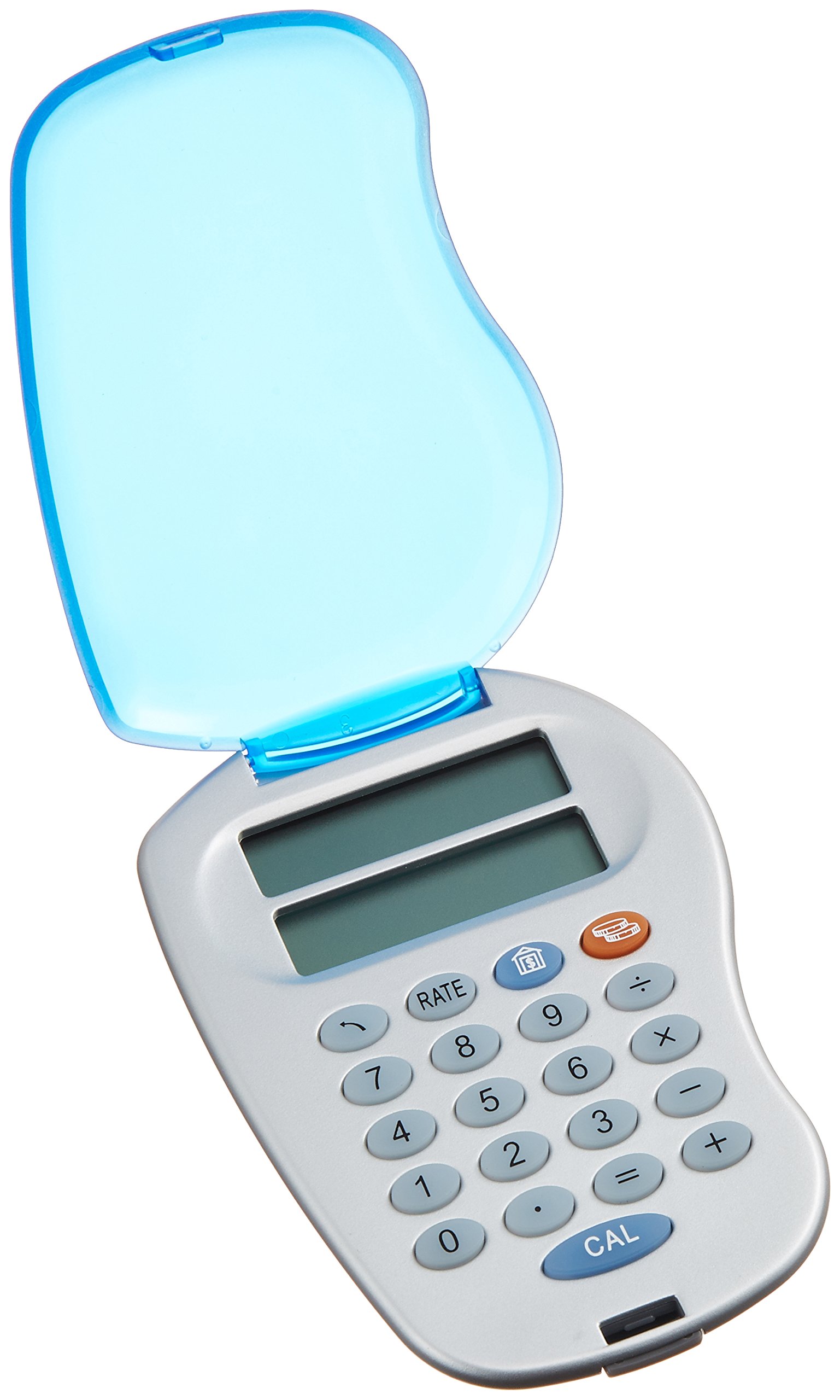 Amazon.co.jp: ADESSO(アデッソ) 8桁表示 通貨換算電卓(手帳タイプ) シルバー 894 : 文房具・オフィス用品