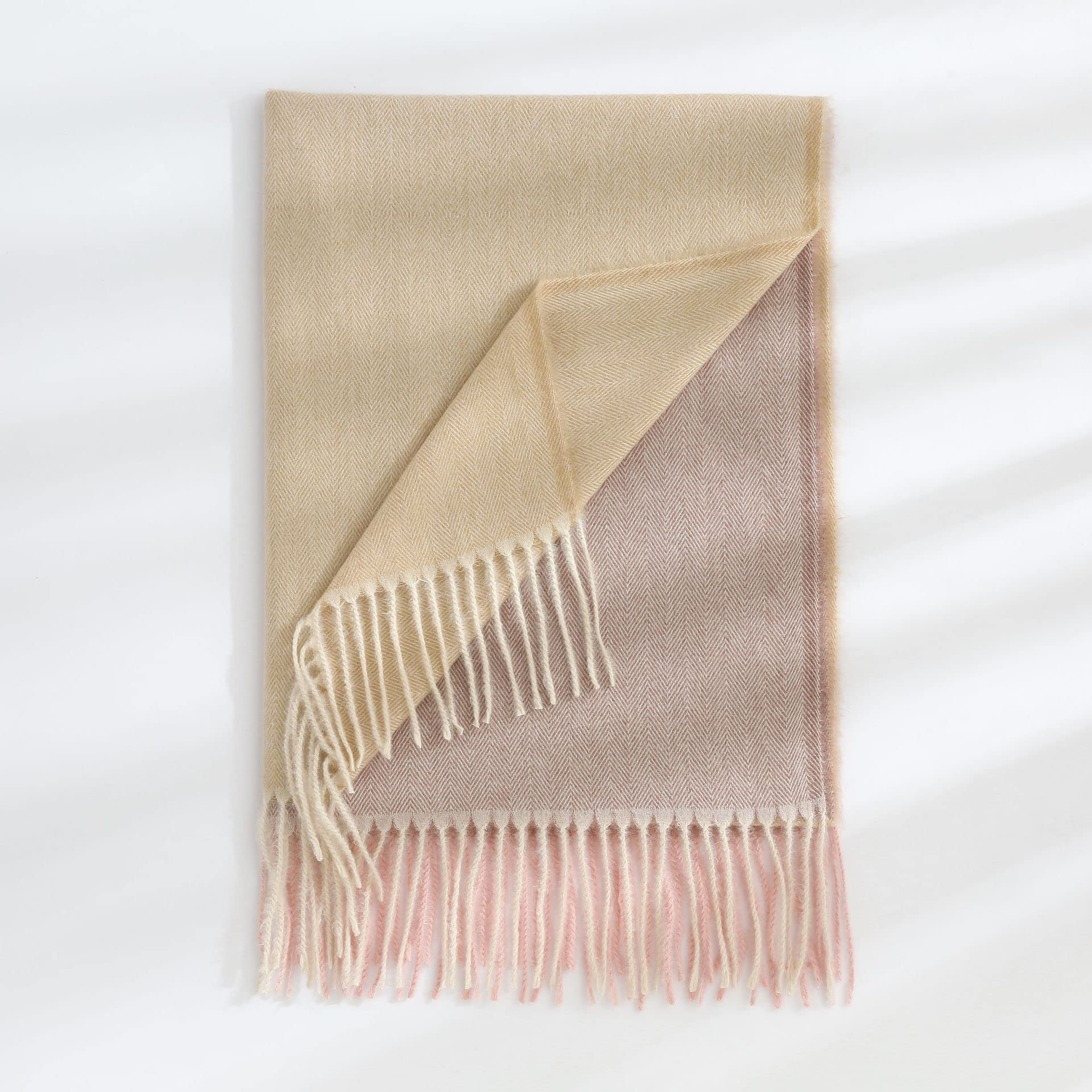 Sciarpa Calda Sciarpa Invernale Donna Cashmere Sciarpe Calda Pashmina Foulard Femminile Fashion Addens Adden Soft Tassel Scialle Involucro Stola Lunga per La Vita Quotidiana(C)