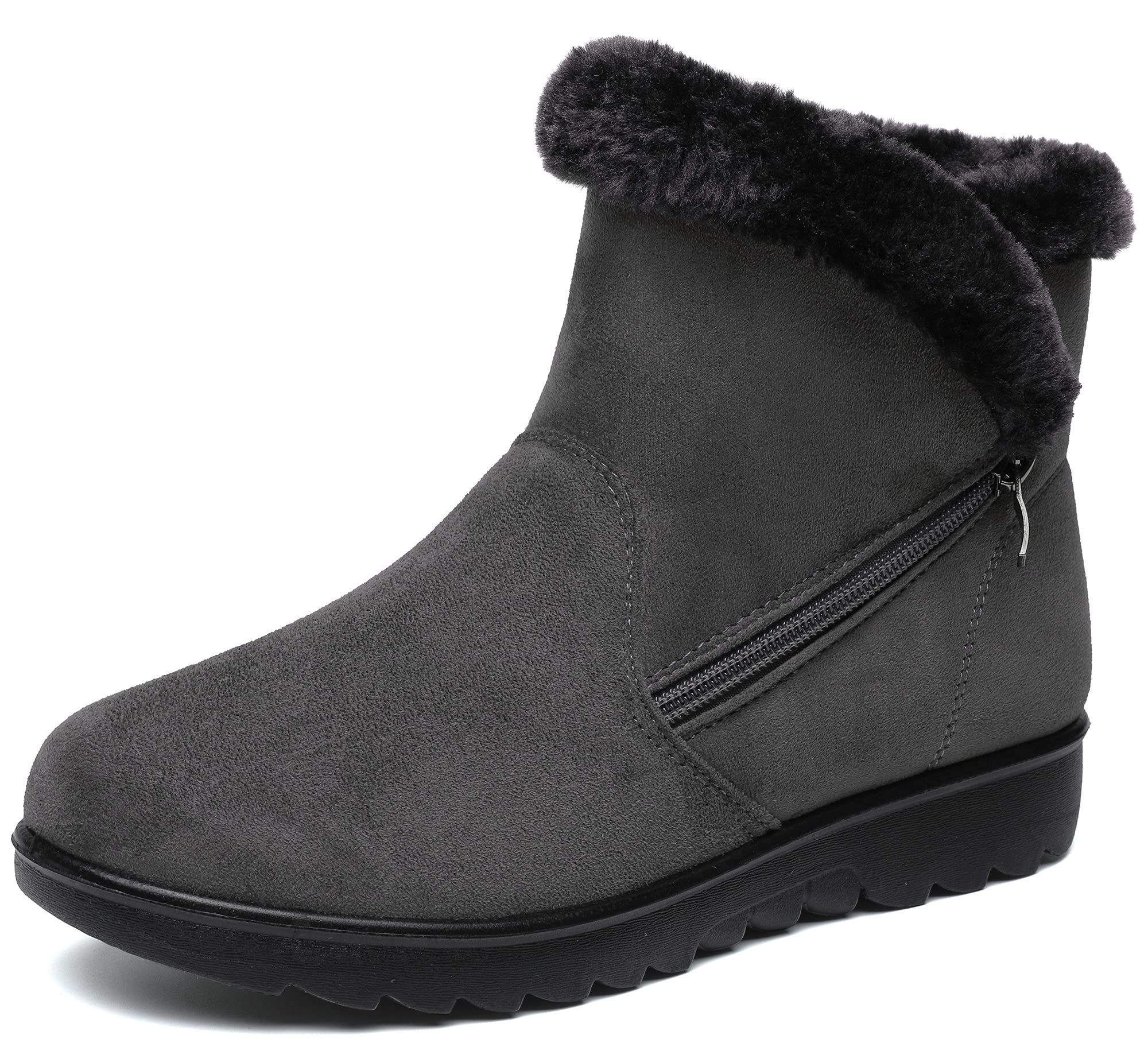 Vunavueya Stivali Donna Invernali Scarpe Stivaletti da Neve con Imbottitura Calda Stivali alla Caviglia Caldi Boots Scarpe 35-41.5