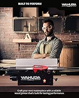 Vista 5 de Wahuda Tools Cepilladora - Cepilladora de madera de sobremesa de 6 pulgadas, cepilladora portátil con cabezal de corte en espiral con mesas