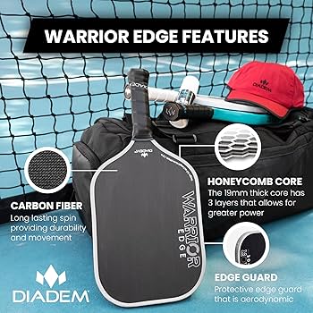 Amazon.com : Diadem Warrior Edge Pickleball Paddle | Etched