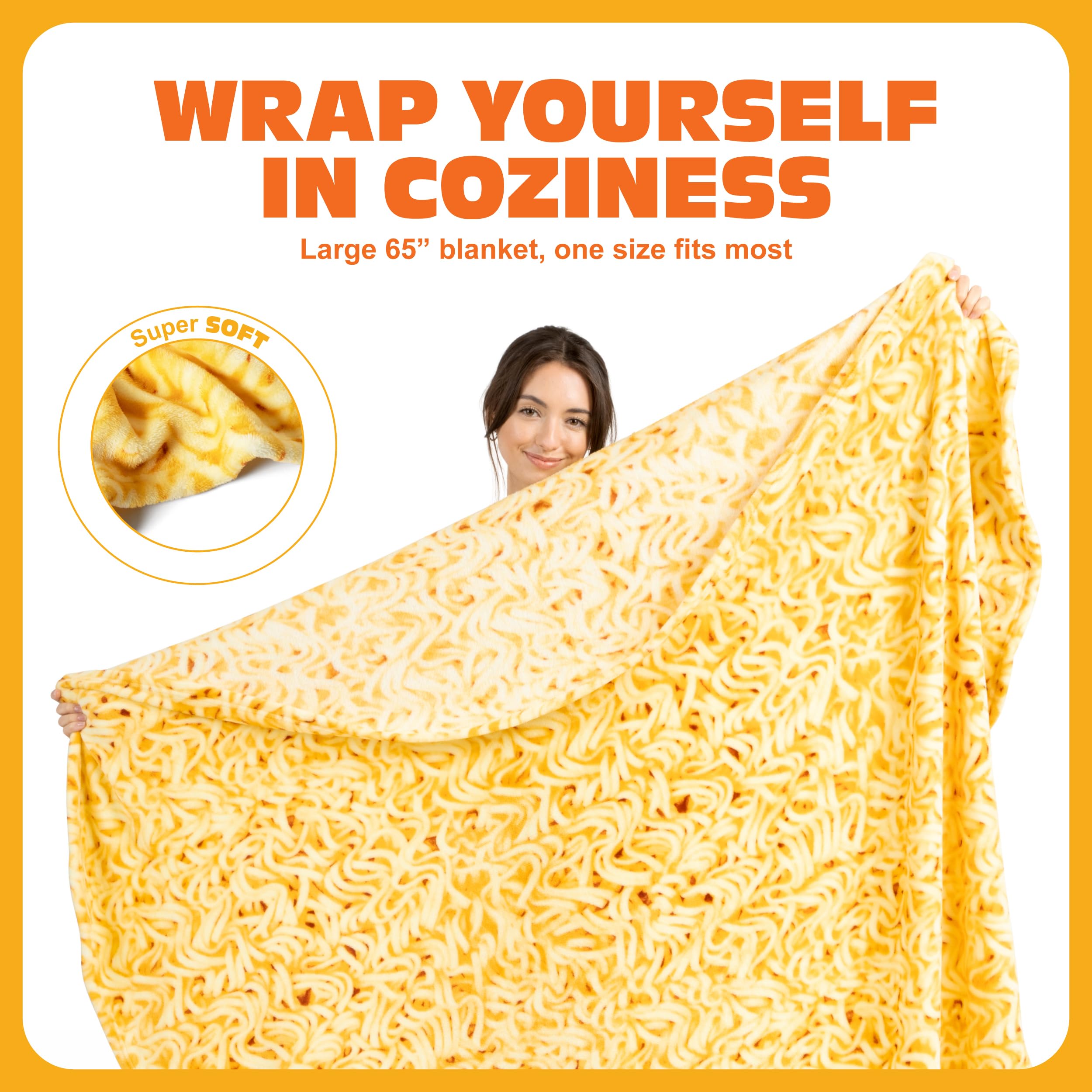 Amazon.com: Cozy Concepts Co. Ramen Comfort Blanket by Relatable