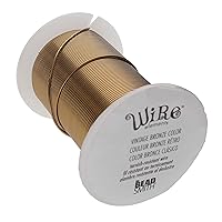 Vista 25 de The Beadsmith - Wire Elements - Alambre de cobre lacado calibre 18, resistente al deslustre, para fabricación de joyas, bobina de 10 yardas, 9.14