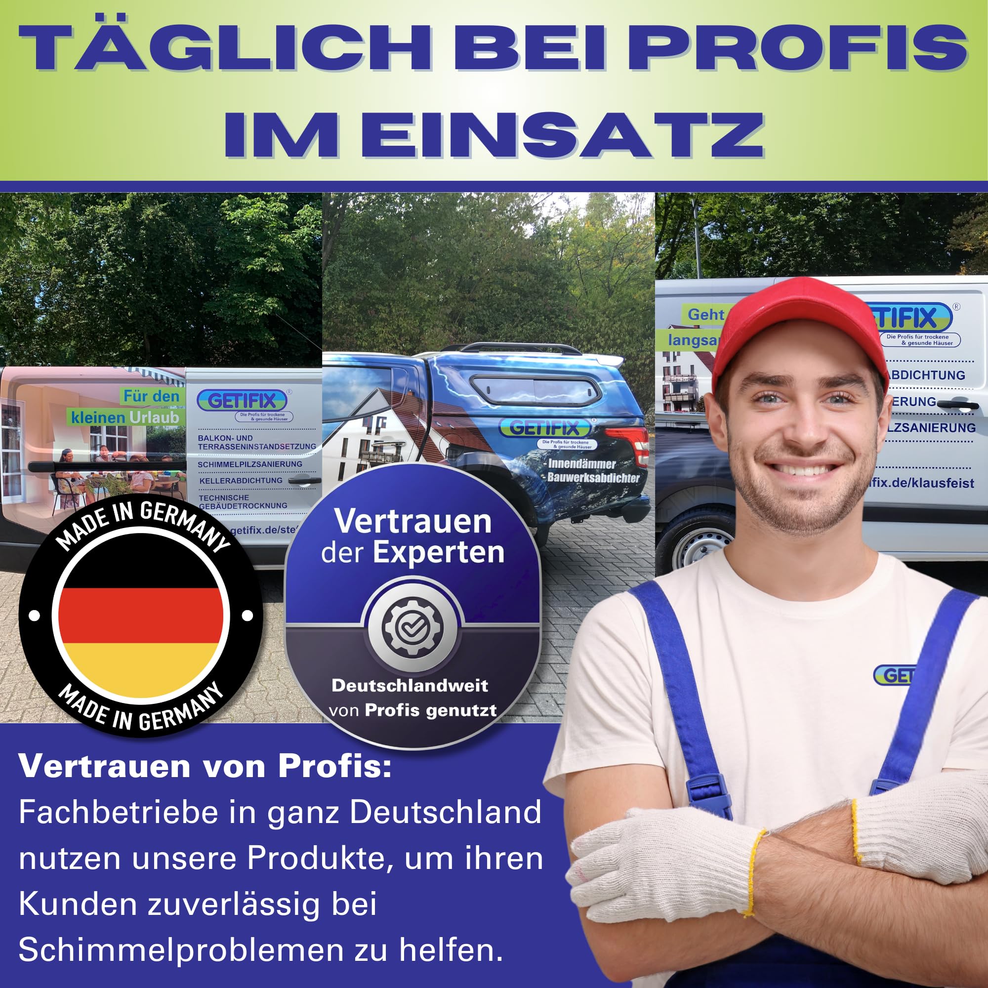 Schimmelentferner MuS PROFI, chlorfrei und auf Basis von Aktivsauerstoff, effektiv für Wand, Tapete, Bad, Fugen, Decke, Beton, Fassaden uvm. (2,5 L Kanister)