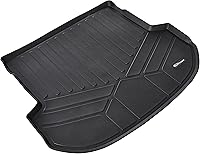 Vista 32 de SMARTLINER Tapete de carga para maletero de ajuste personalizado para todo tipo de clima, compatible con Hyundai Santa Fe 2019-2020
