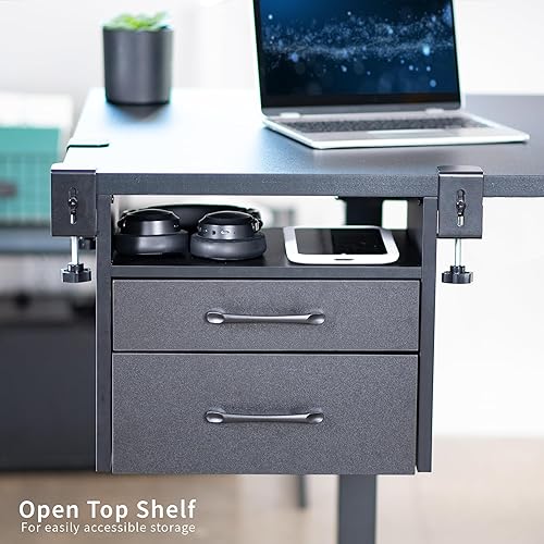 Miniatura 5 de VIVO DESK-DR3C - Sistema de cajones de escritorio, color negro
