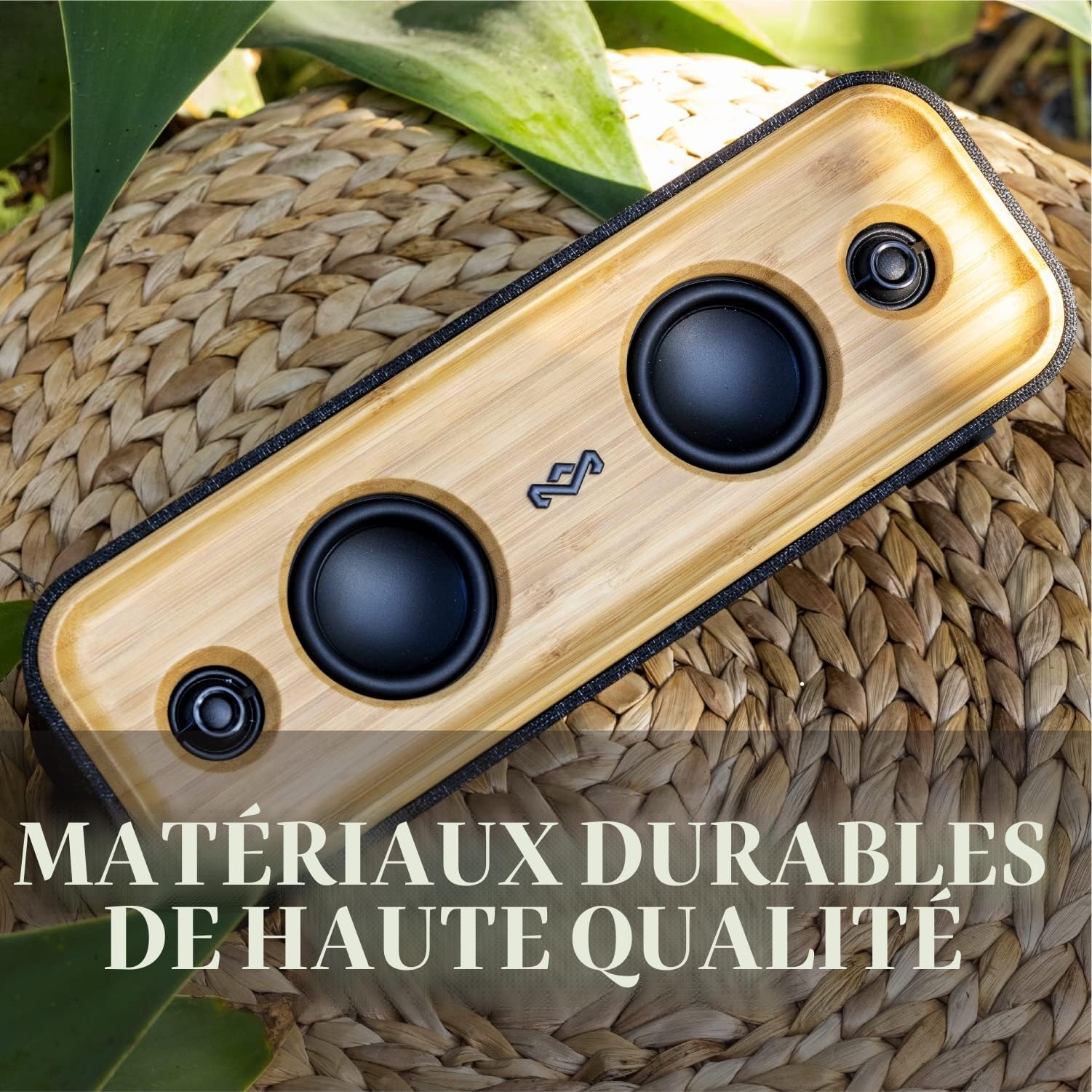 Marley House of Get Together 2 Enceinte Bluetooth Portable – Fabriquée de Manière Durable, 20H d'Autonomie, Microphone, Enceinte Puissante 40W Extérieure, Résistance à la Poussière et à l'eau IP65