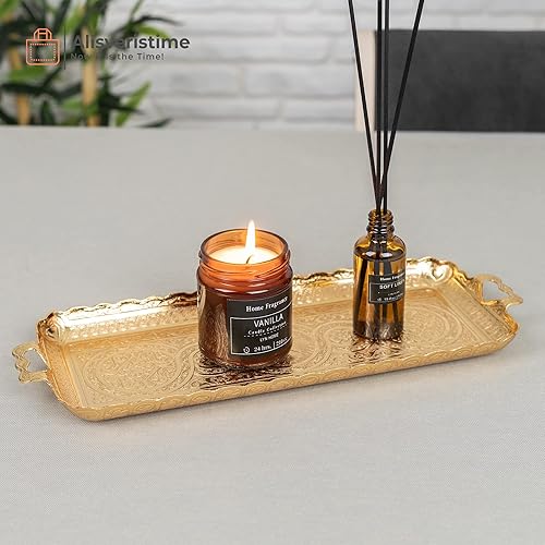 Miniatura 5 de Alisveristime Auténtico juego de tazas de café turco Zamak y porcelana, motivos de tulipanes (juego de 2) (Lale) (dorado)