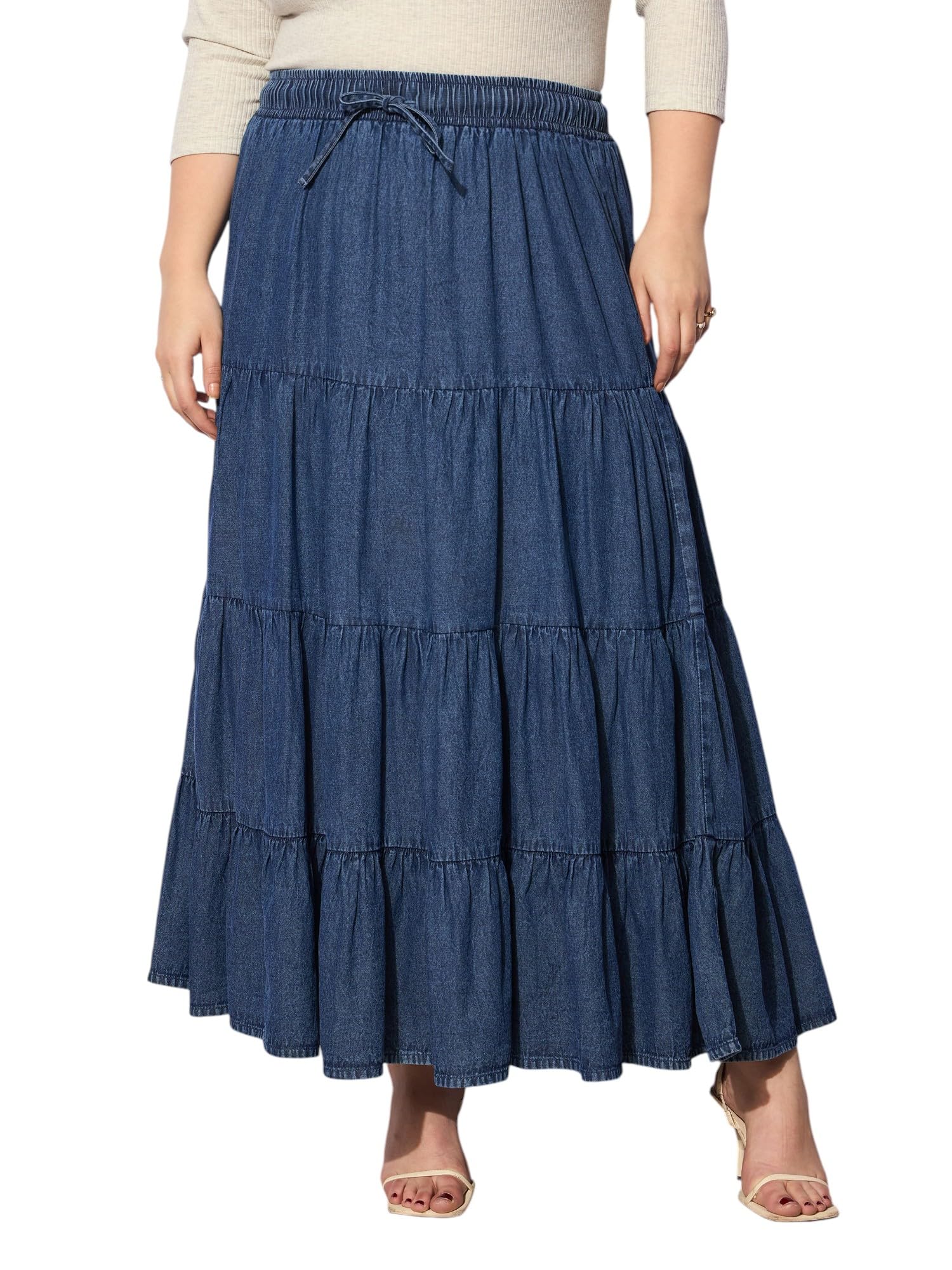 SASSAFRAS Women Tired Skirt in neutral