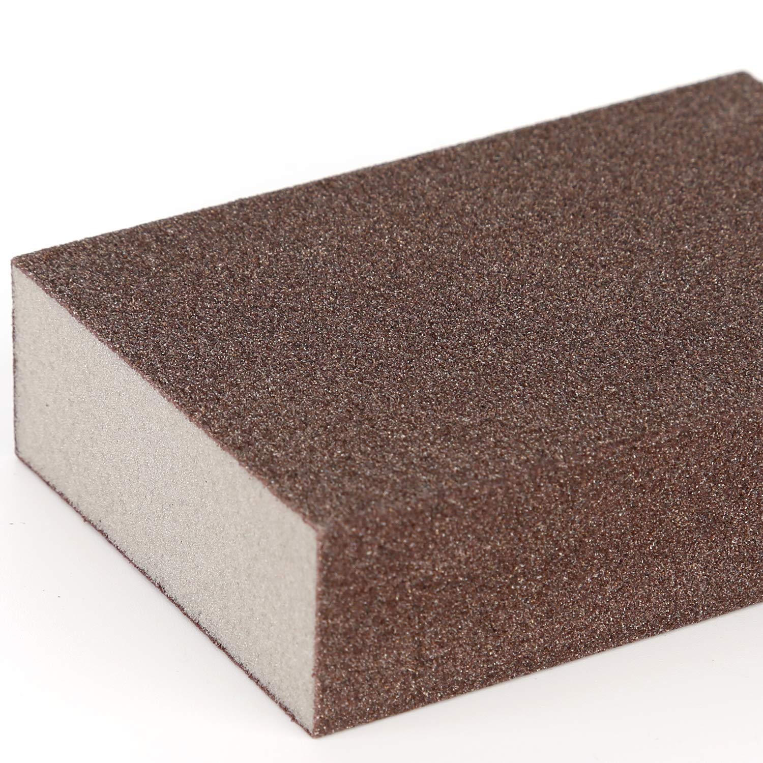 LUTER Set di 4 spugne abrasive, per uso per sabbiatura a secco e a umido, a grana fine (gradi da 240 a 320)