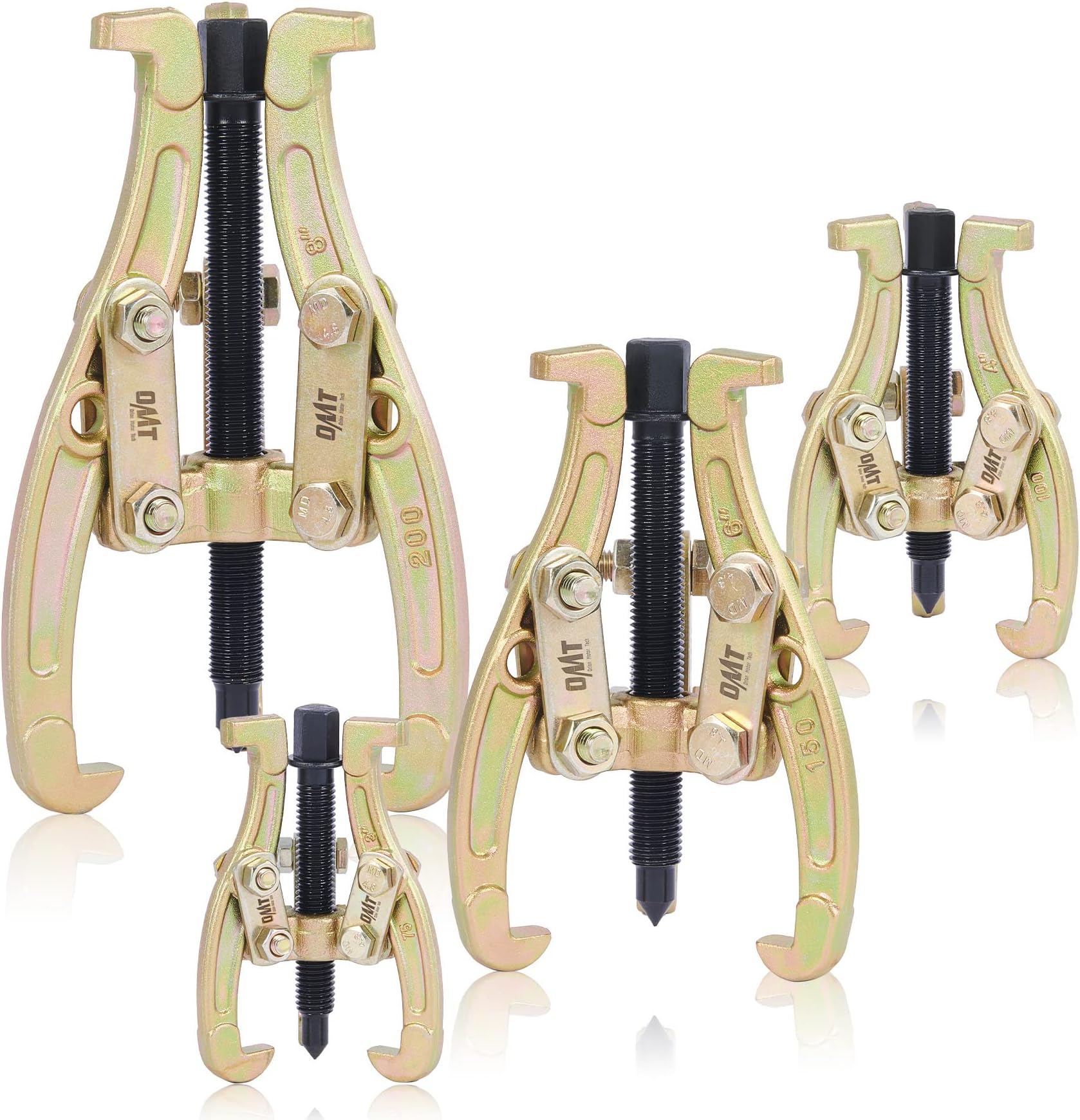 ABN 3Jaw Gear Puller 4Piece Set 3in, 4in, 6in, 8in