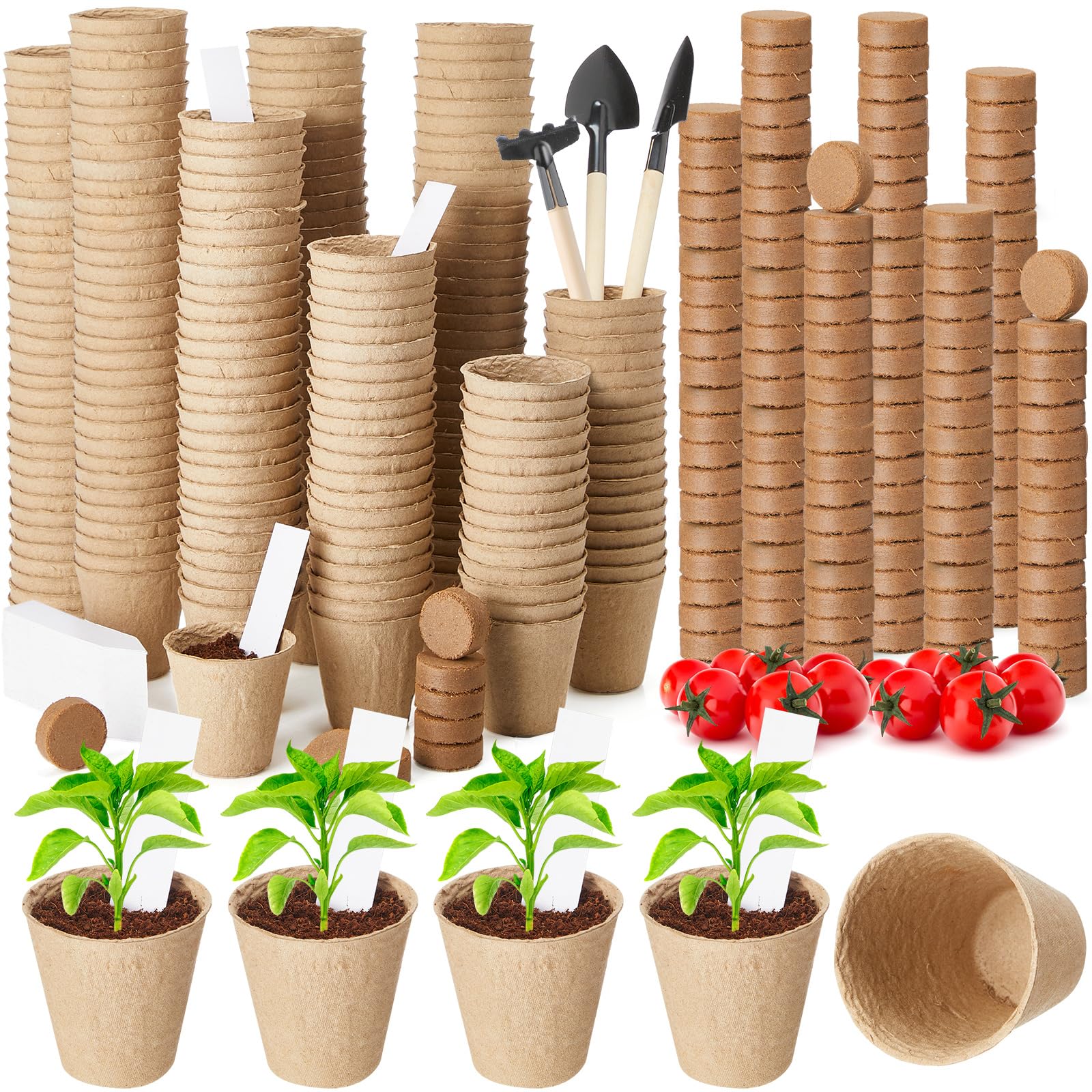 Amazon.com: Layhit 600 Pcs Seed Starter Plant Pots Kit, Compressed