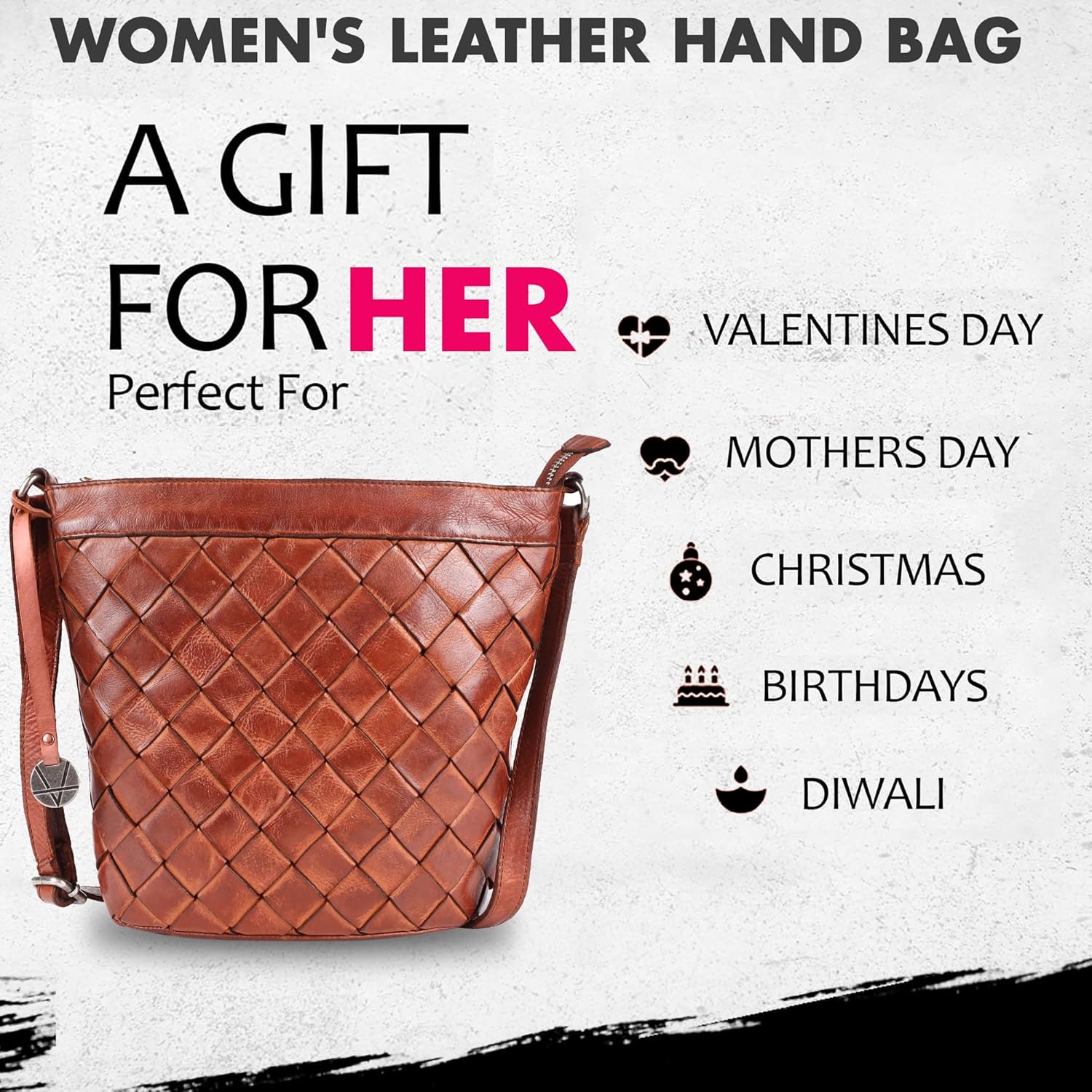 Genuine Leather Crossbody Sling Bag for Women - Trendy Casual Office Bag with Adjustable Strap - Image 6