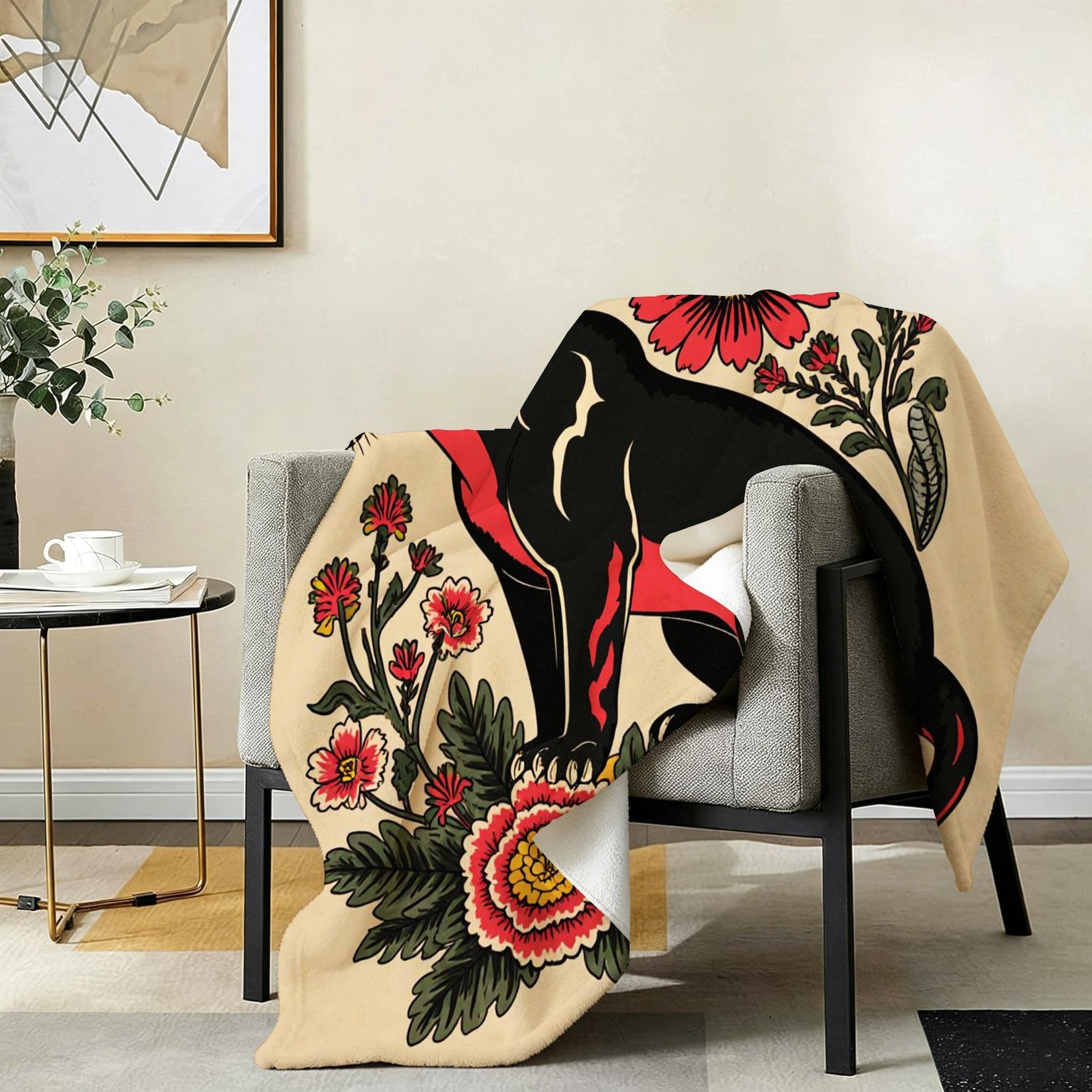 Coperta Pile Matrimoniale 240x260 cm Leopardo Nero, Coperta XXL Super Morbida Multiuso Come Copriletto o Plaid da Salotto, Calda e Leggera, Protezione dal Freddo, AW6072