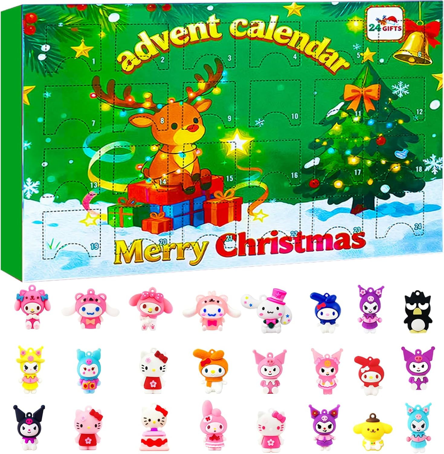Advent Calendar 2025, 24 Days of Surprise Holiday Countdown Calendar Christmas Gifts Fan