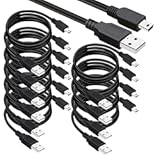 SaiTech IT USB 2&period;0 A to Mini 5 pin B Cable for External HDDS&sol;Camera&sol;Card Readers&sol;MP3 Player-Black &lpar;10 Pack 3 Feet&rpar;