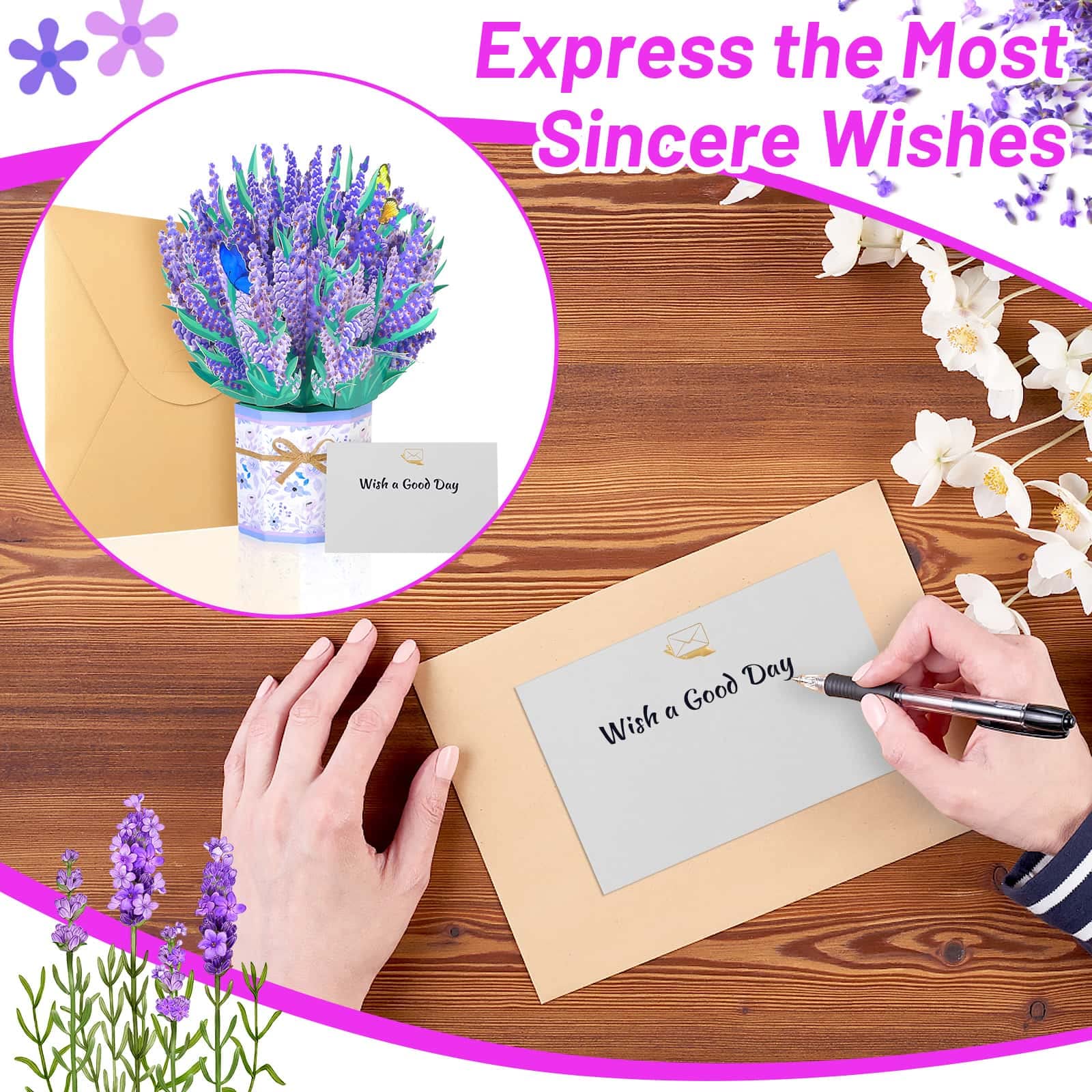 Forever Flower Bouquet Card - Image 4