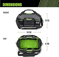 Vista 5 de Bolsas de herramientas AWP, bolsa de herramientas premium, negra, bolsa de herramientas duradera, para profesionales y contratistas