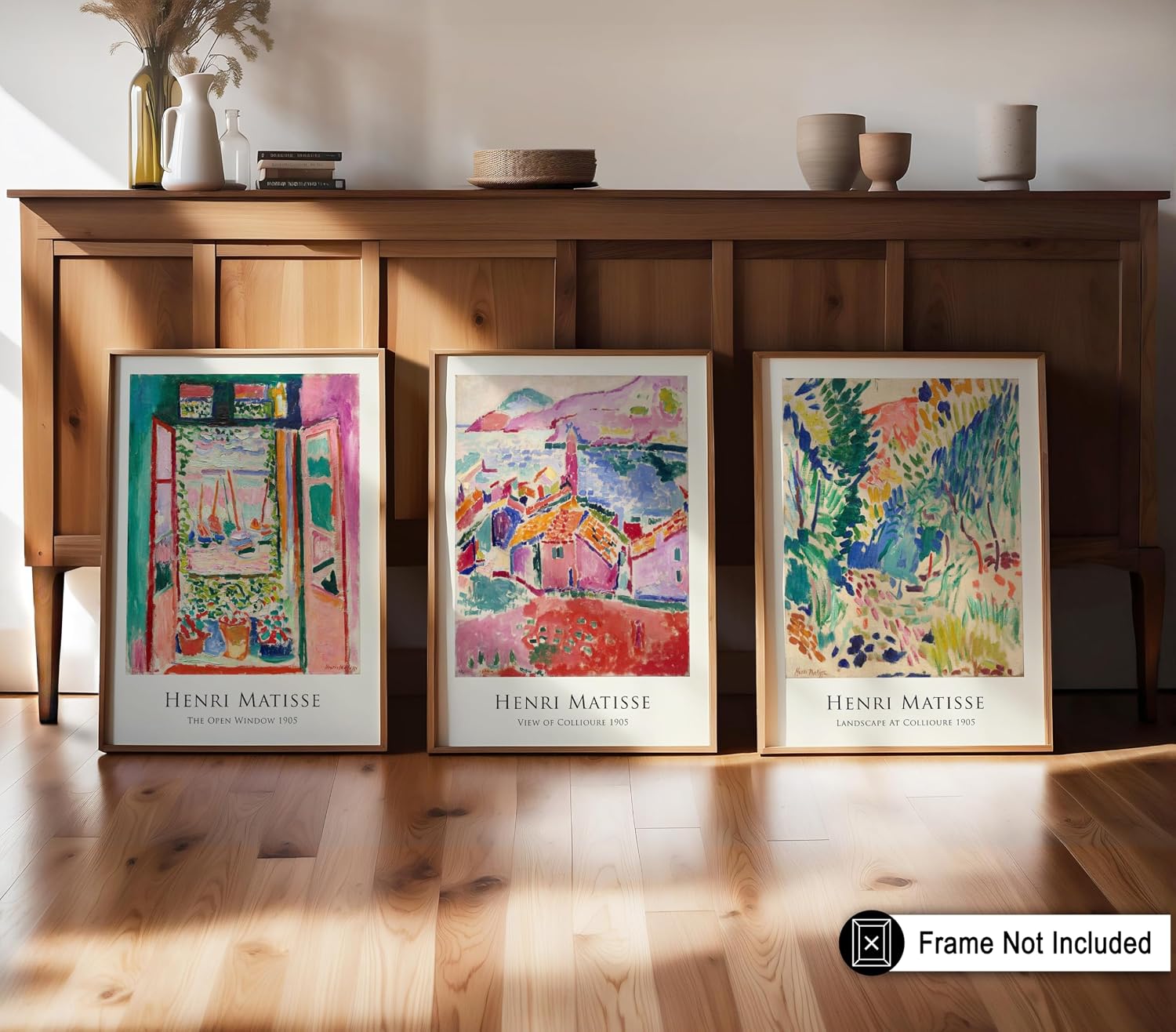 Poster Master 3-Piece Vintage Henri Matisse Poster - Retro Painting Print - Fauvism Art - Aesthetic Gift for Men, Women - Abstract Wall Decor for Living Room, Bedroom, Office - 8x10 UNFRAMED Wall Art