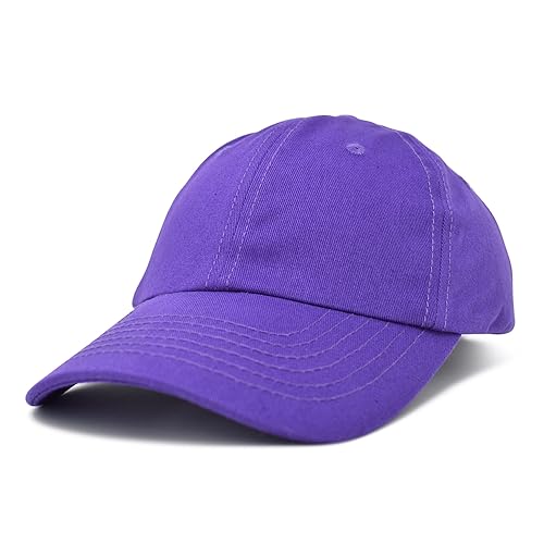 purple baseball hat