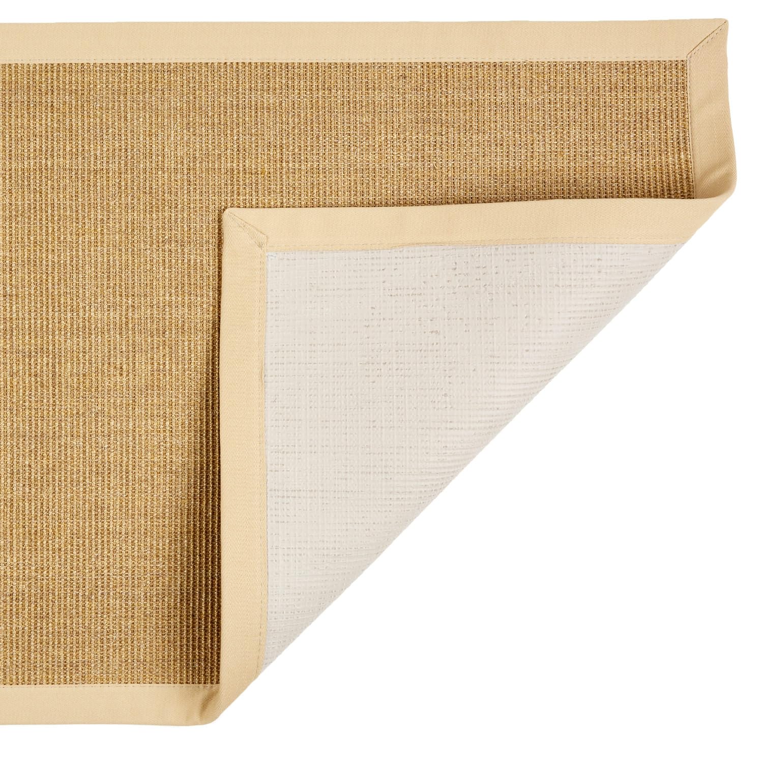 Astra Sisalteppich Manaus - 100% Naturfaser Teppich aus Sisal, robust & rutschfest, fußbodenheizungsgeeignet, ideal für Wohnzimmer, Flur & Büro Dunkelbraun/Coffee 80x200cm