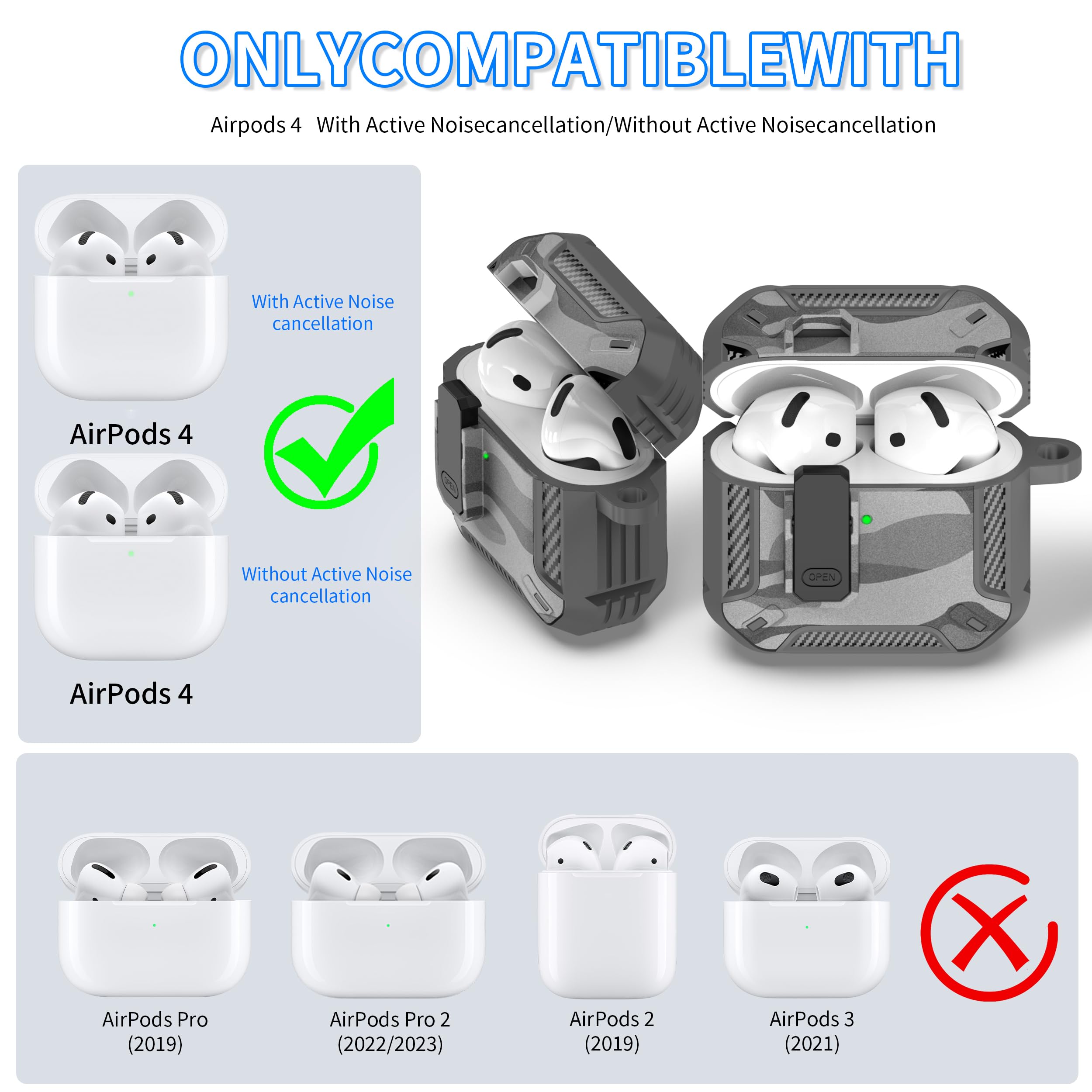 ぐんぐん AirPods 4（第4世代） Apple AirPods4 第4世代 イヤホン ノイズキャンセリング機能