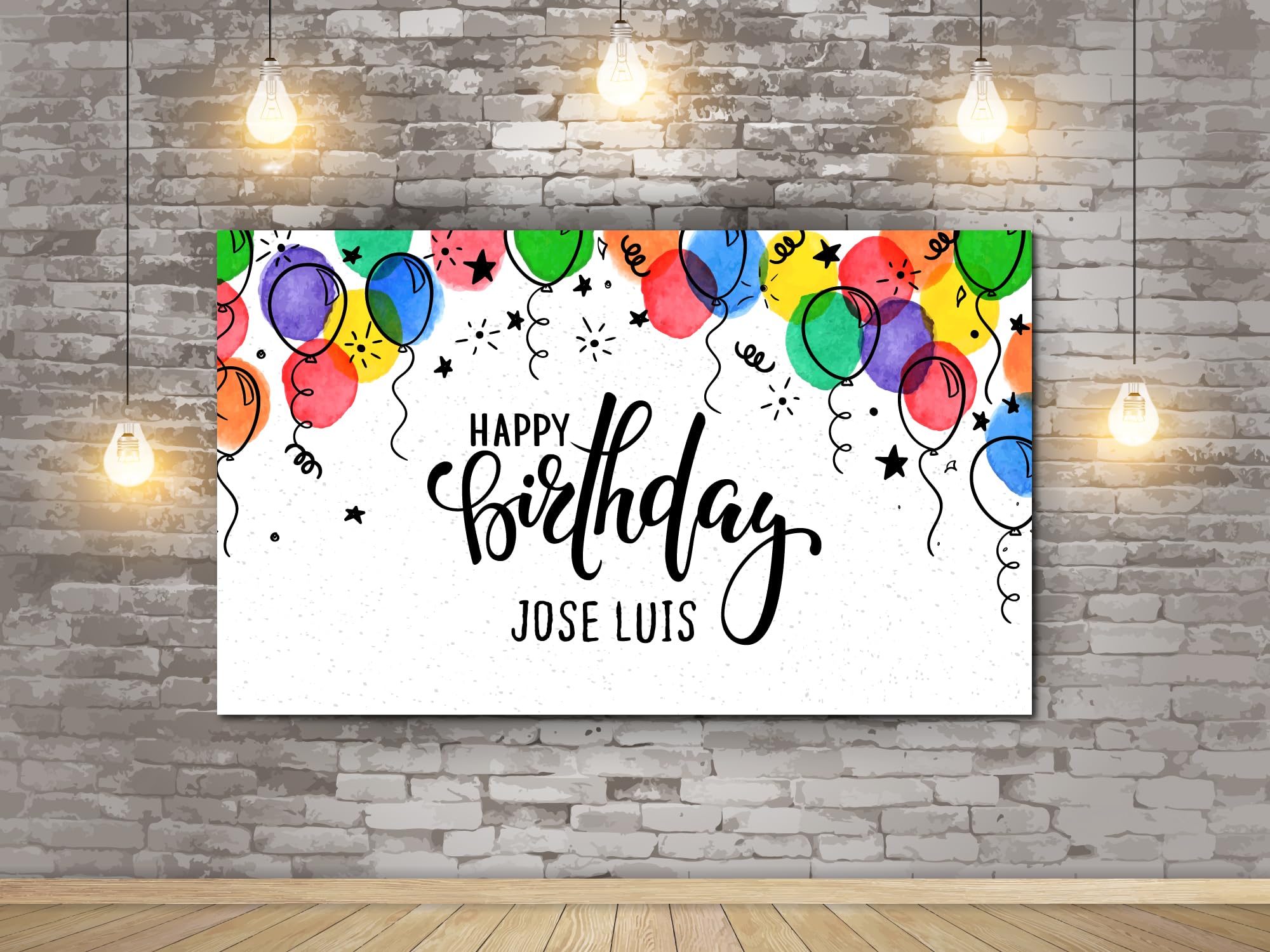 Oedim Photocall en Lona para Cumpleaños Colorido Personalizado,300x200cm,Photocall Decorativo para Eventos o Celebraciones puntuales