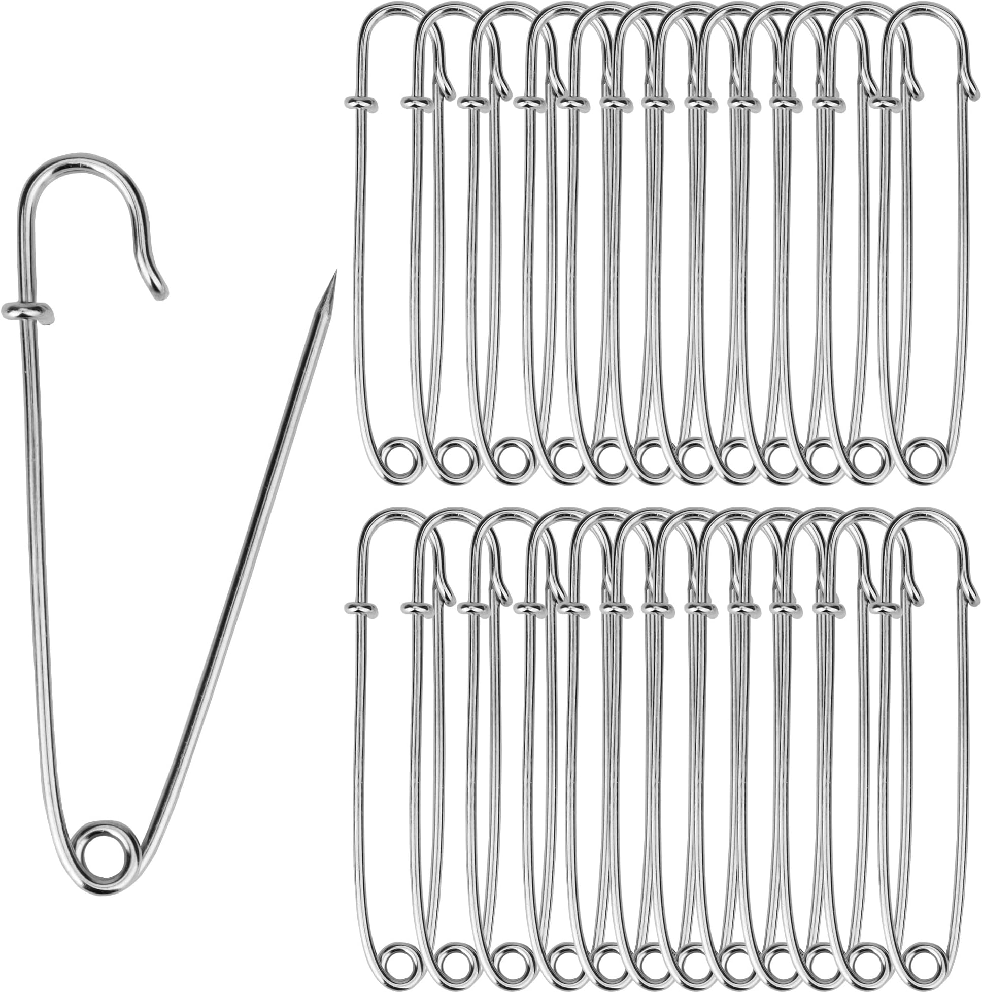 Amazon.com: Hanycon 30 Pcs Extra Large Safety Pins, 3