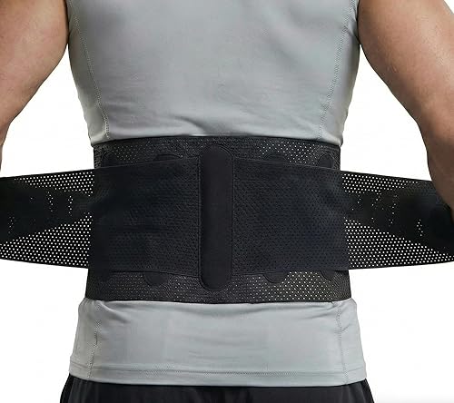 Soporte elástico de espalda para aliviar el dolor de espalda baja  Soporte deportivo transpirable de espalda para hombres y mujeres, cinturón de