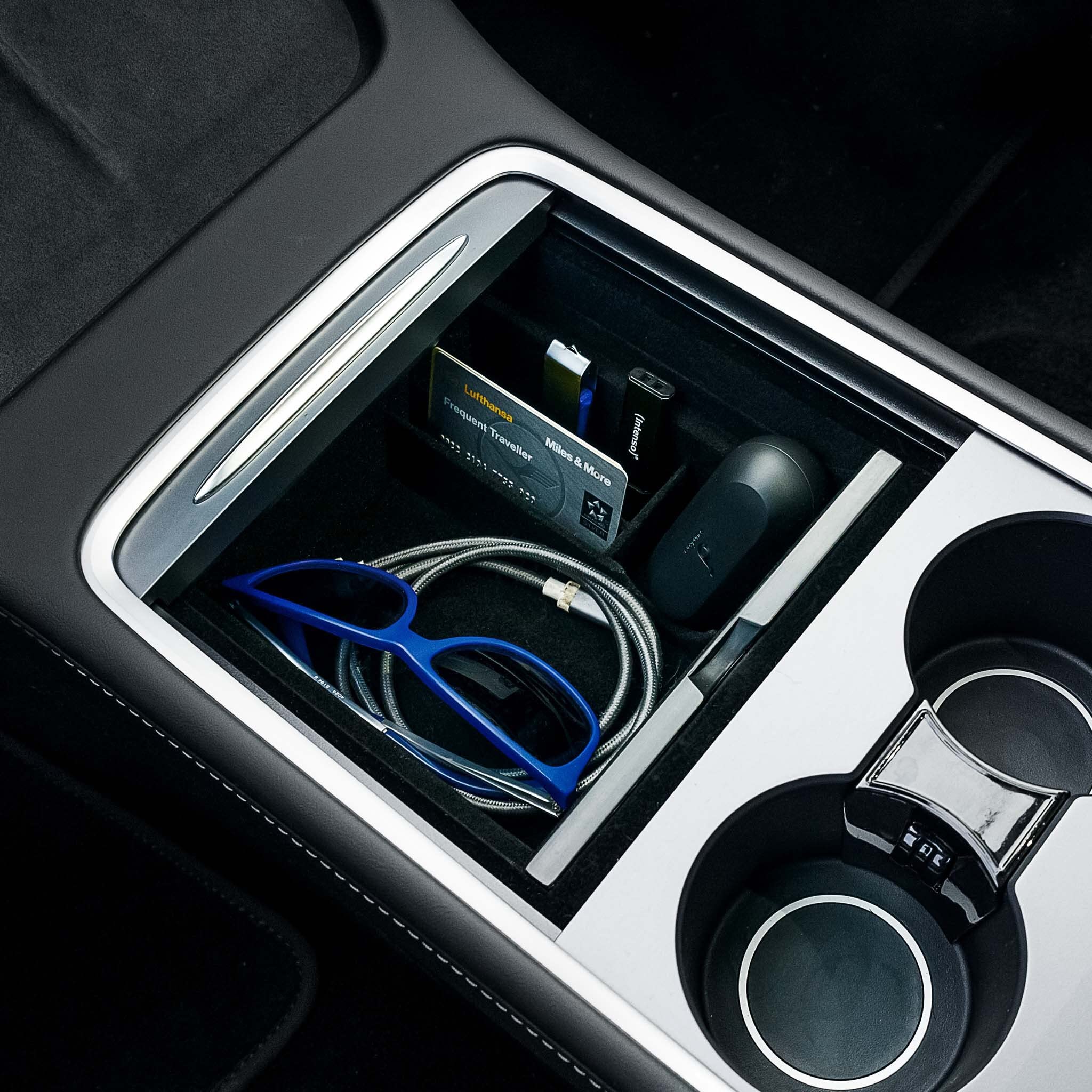 Zestaw akcesoriów do kokpitu Tesla Model 3 + Model Y 2021/2022/2023 do konsoli środkowej, organizer do przechowywania, akcesoria