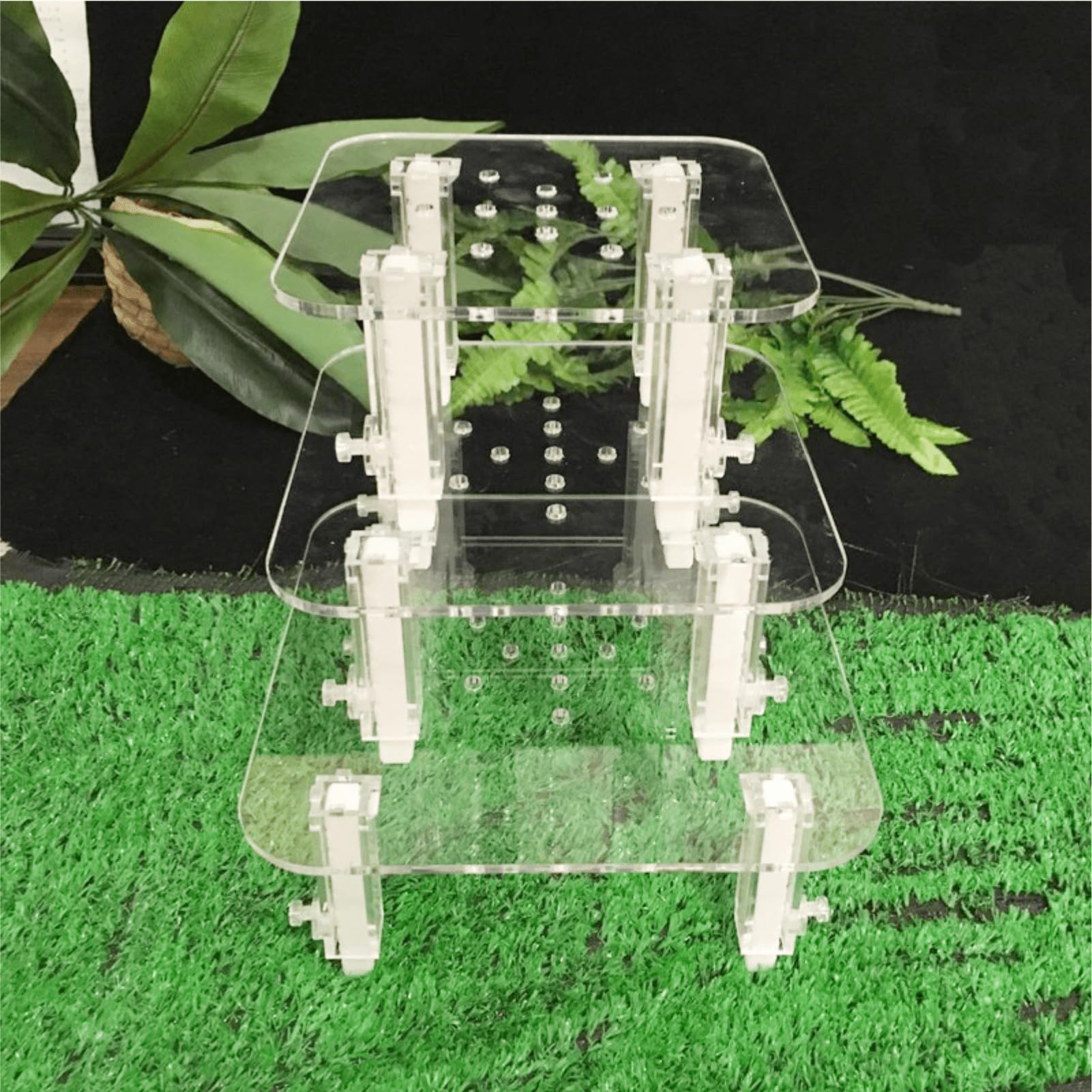 Staffa per Skimmer Acquario, Staffa Acrilica Regolabile in Altezza per Schiumatoio Silenzioso Supporto Accessori Vasca Pesci Taglie S M L for Acquario Dolce Casa Ufficio